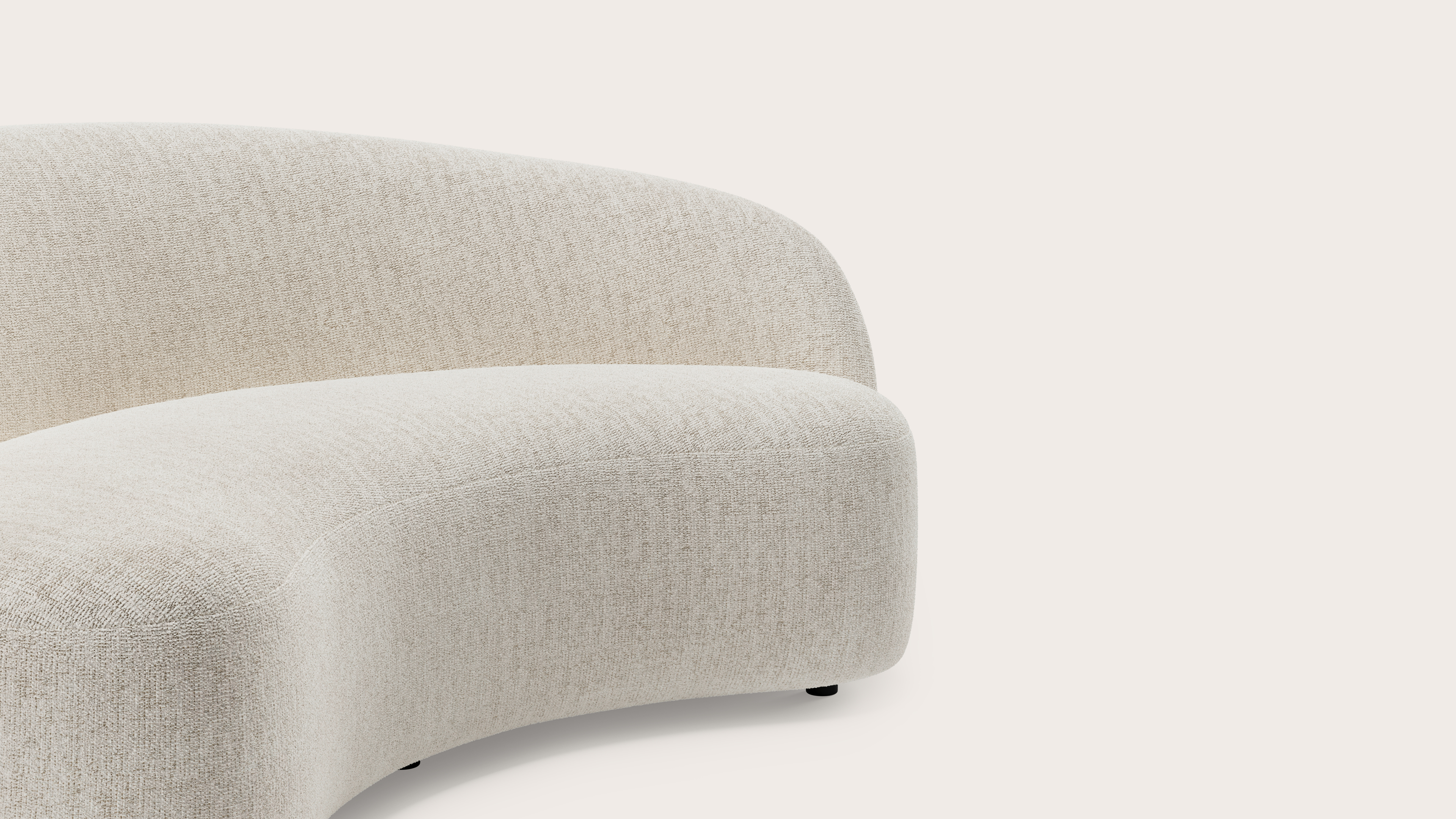 Ponte zetel 2-zit in Poco stof Beige