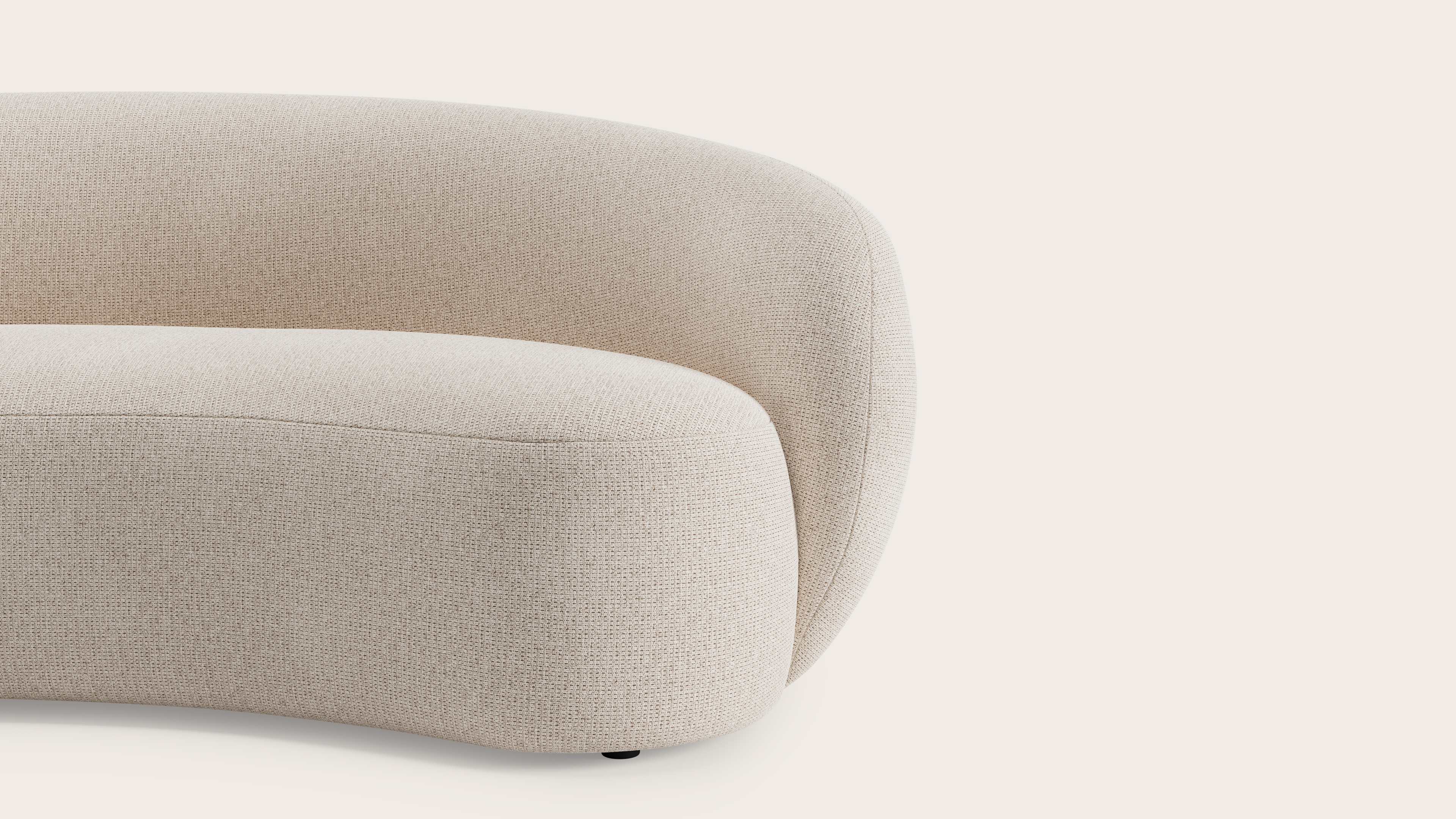 Ponte zetel 3,5-zit in Fuga stof Natural