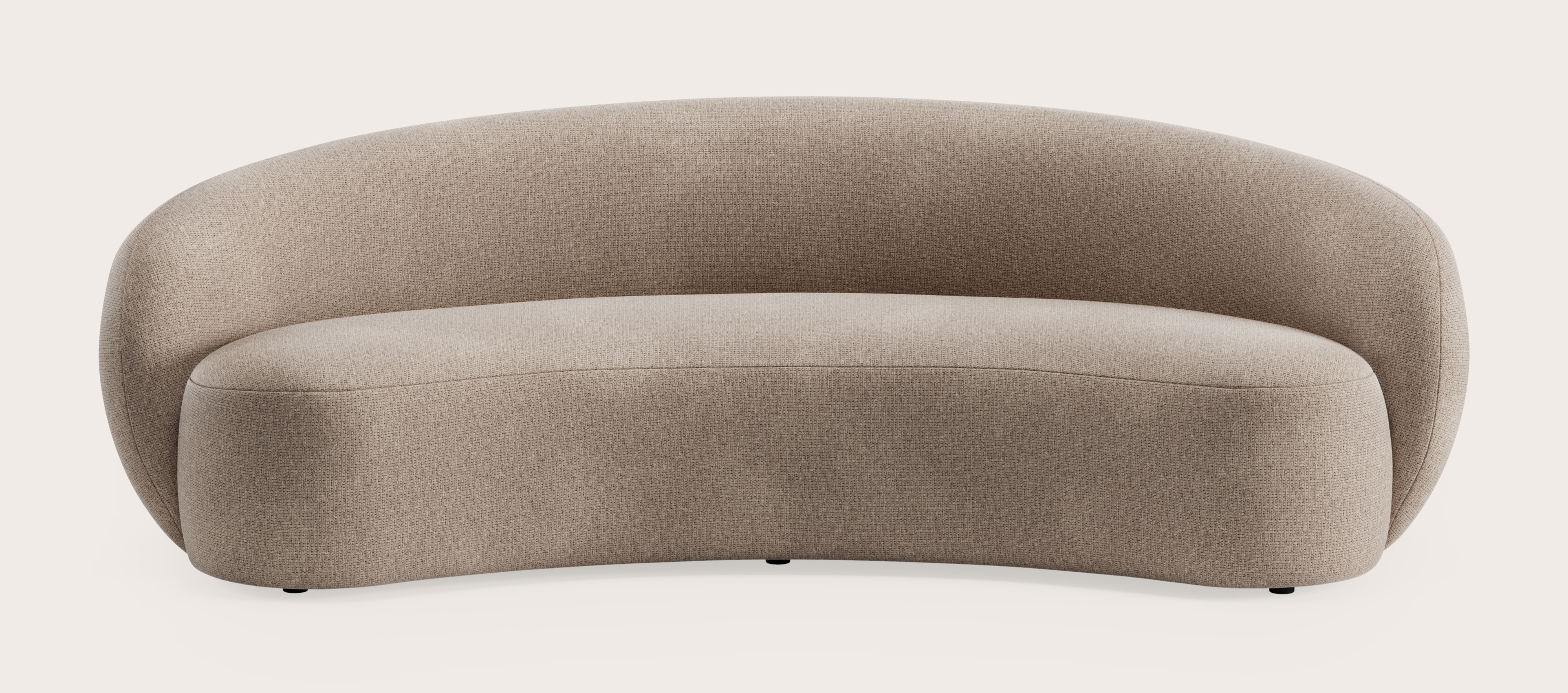 Ponte canapé 3,5-places en Fuga tissu Taupe