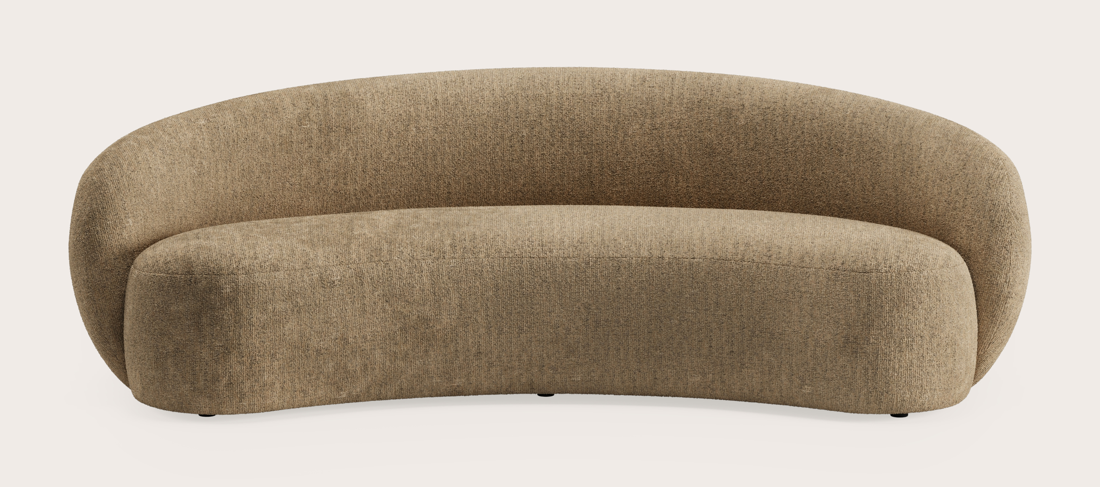 Ponte zetel 3,5-zit in Poco stof Dark Taupe
