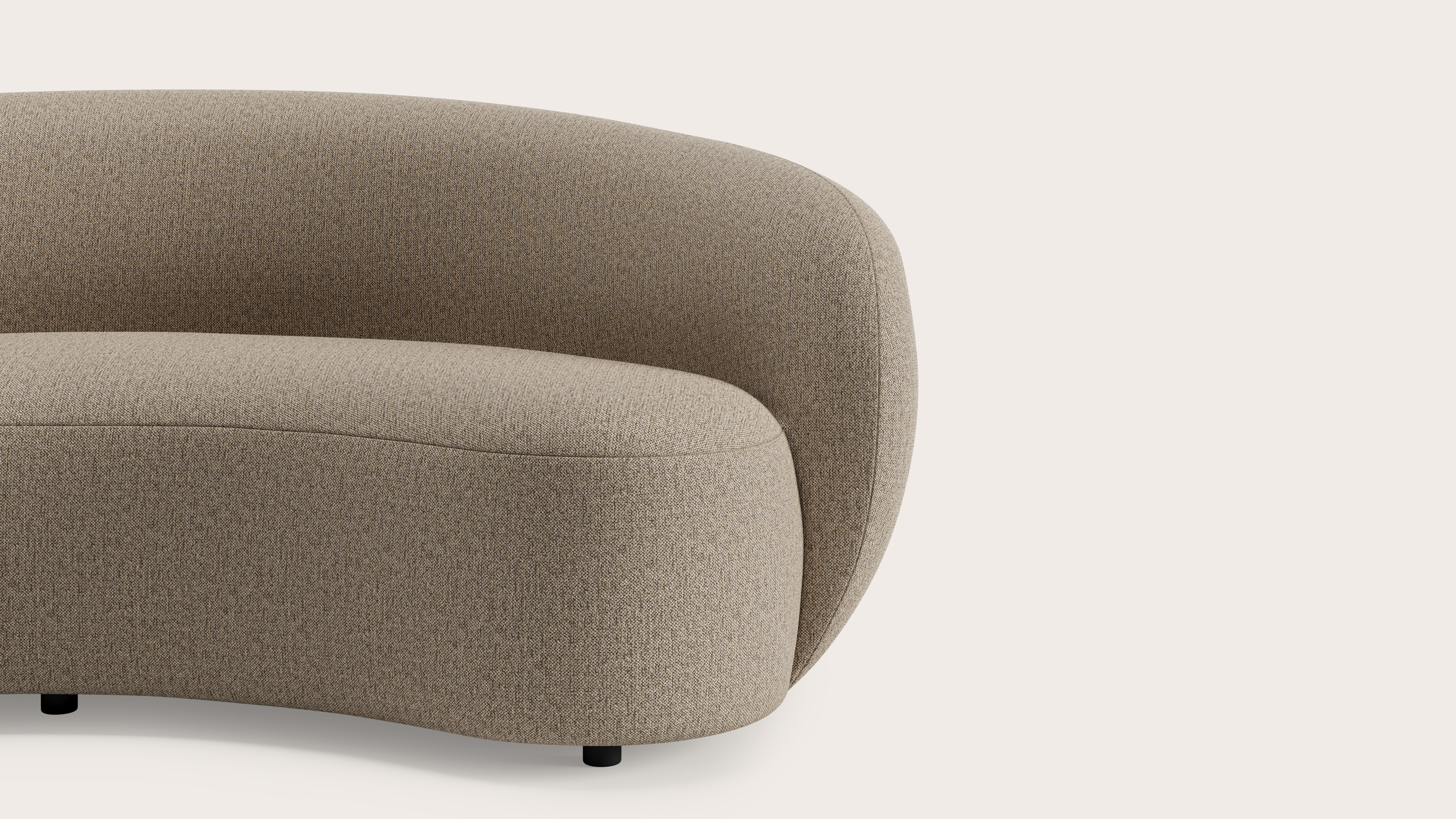 Ponte zetel 3-zit in Brio stof Sesame