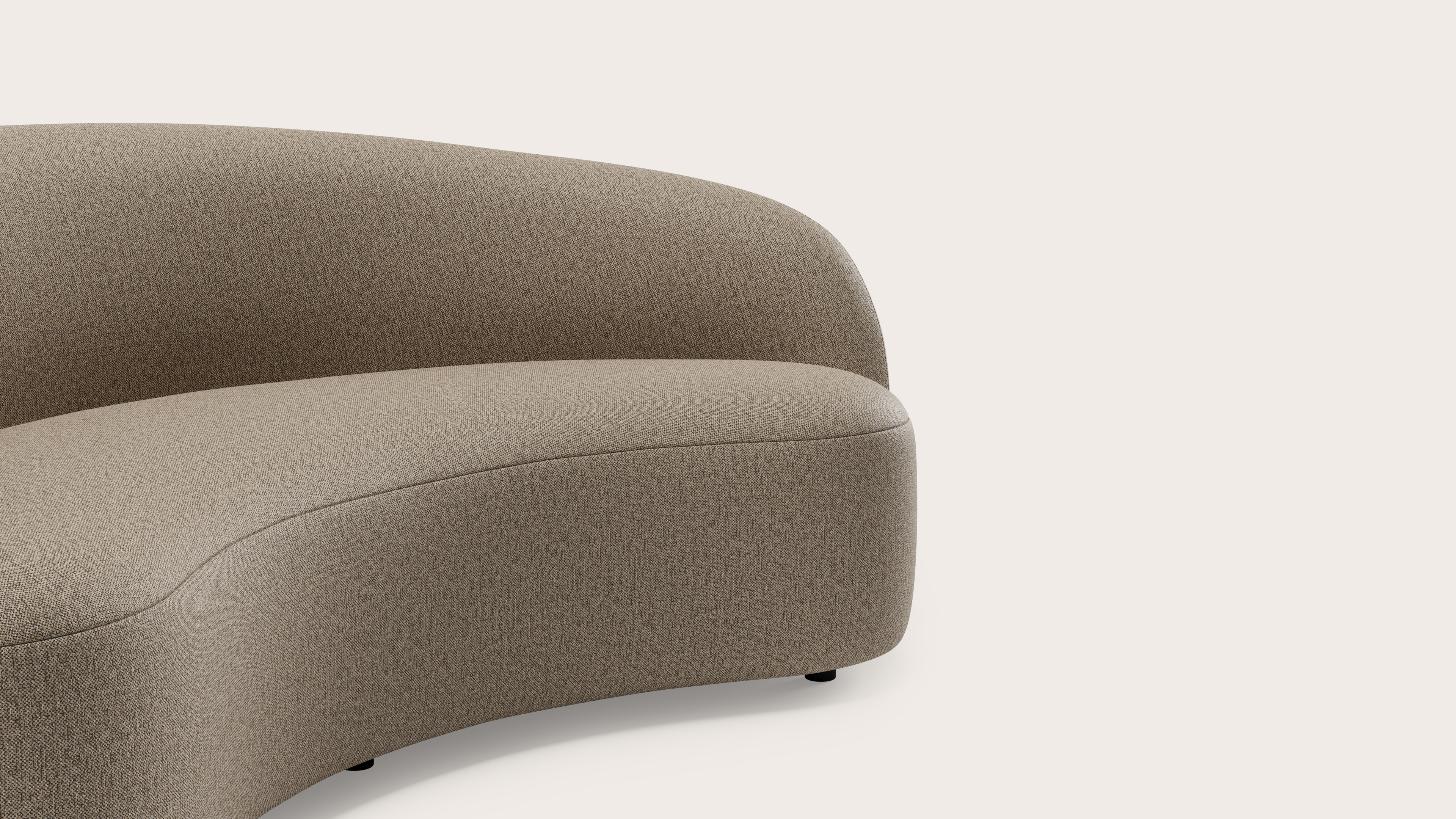 Ponte zetel 3-zit in Brio stof Sesame