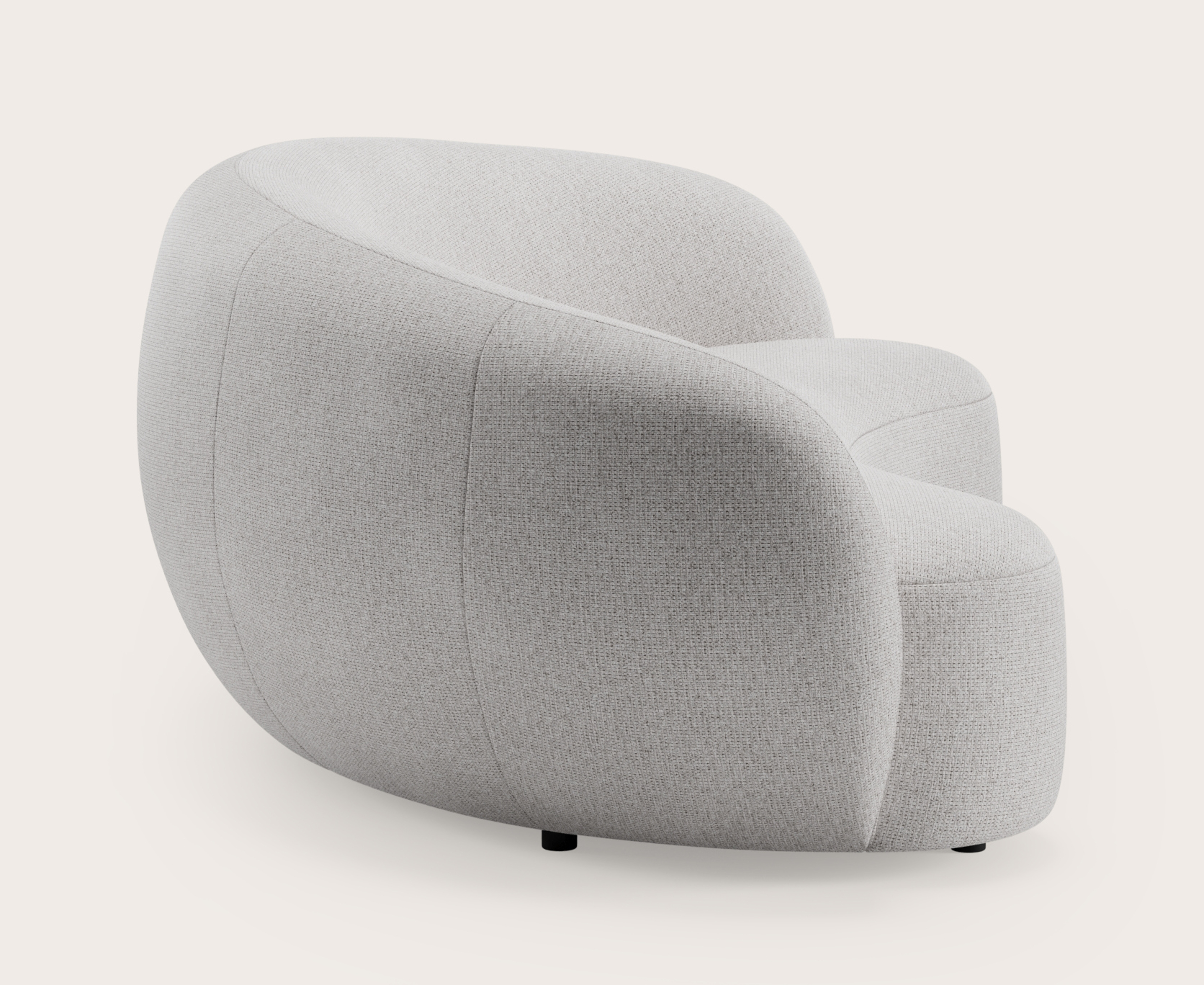 Ponte zetel 3-zit in Fuga stof Grey