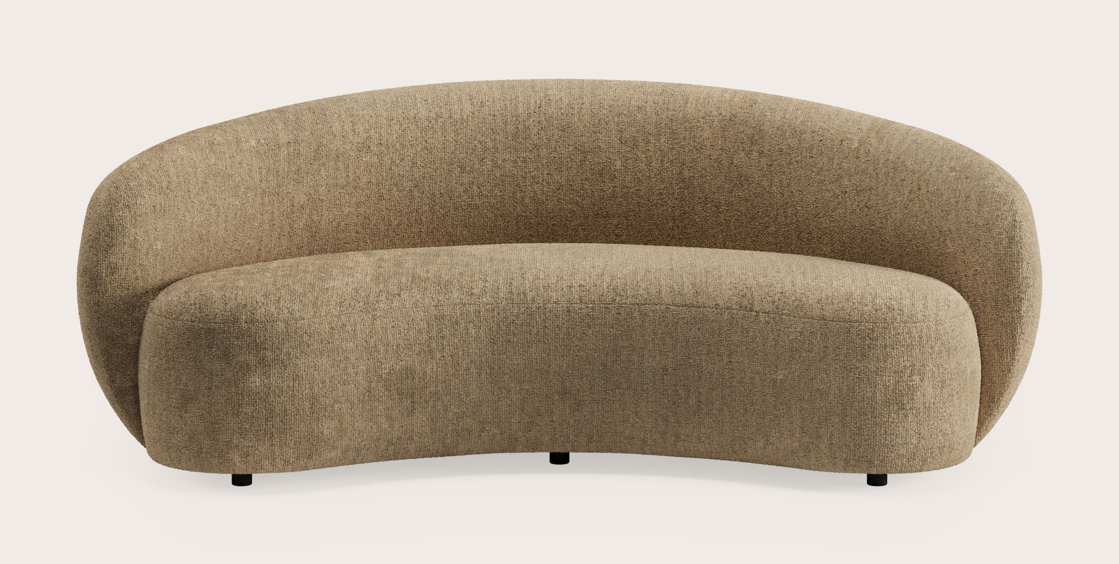 Ponte zetel 3-zit in Poco stof Dark Taupe