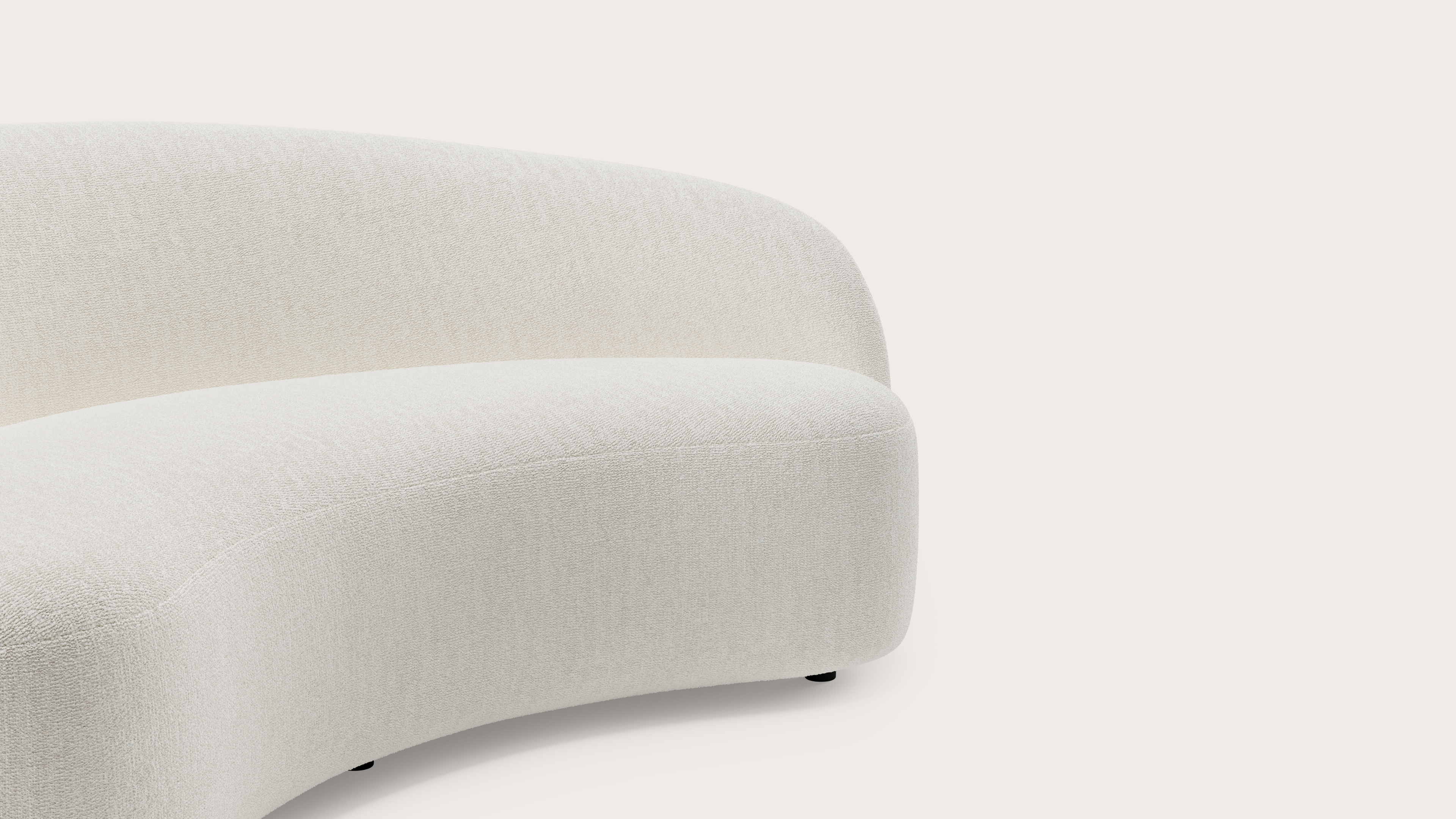 Ponte zetel 3-zit in Poco stof White