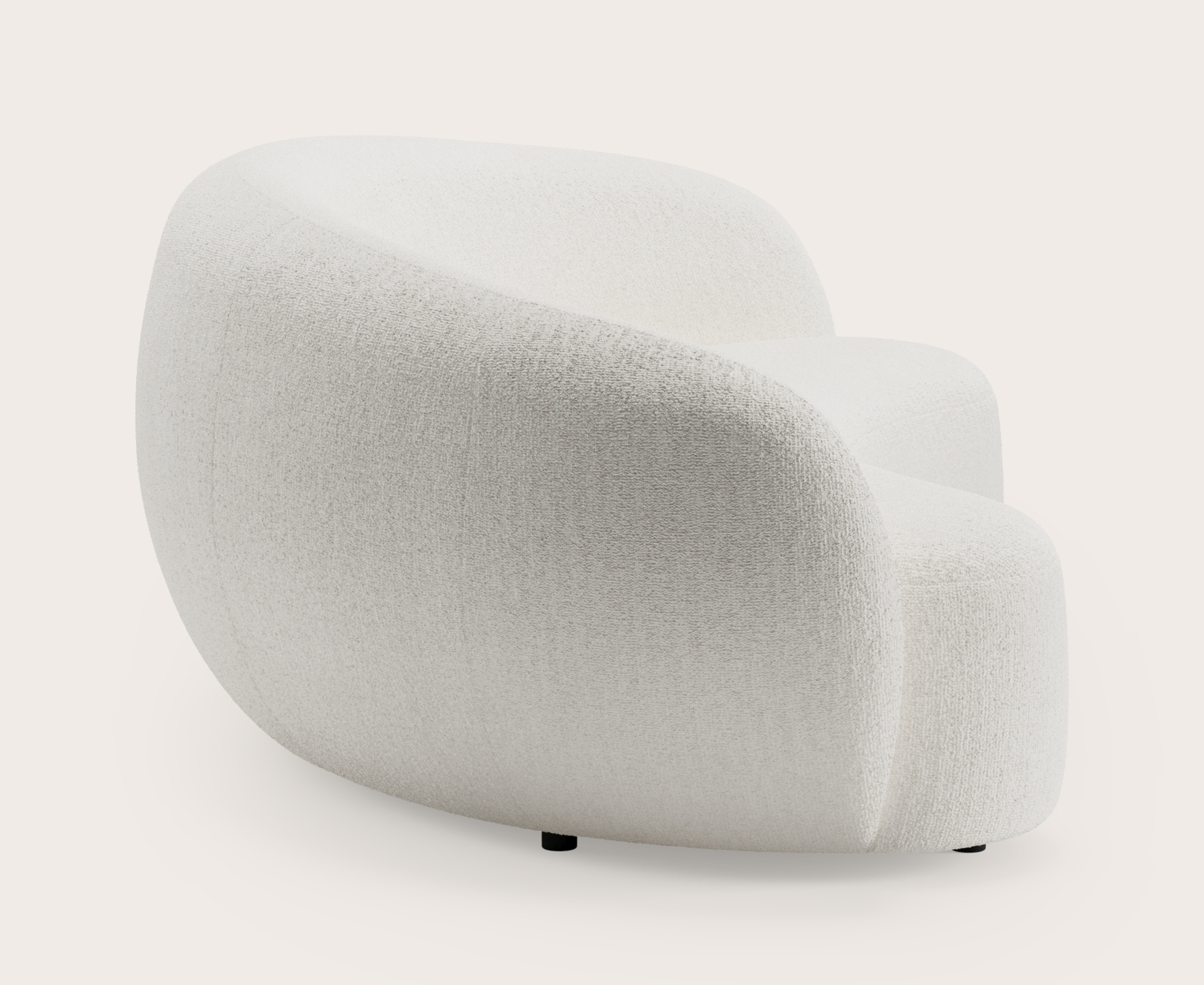 Ponte zetel 3-zit in Poco stof White