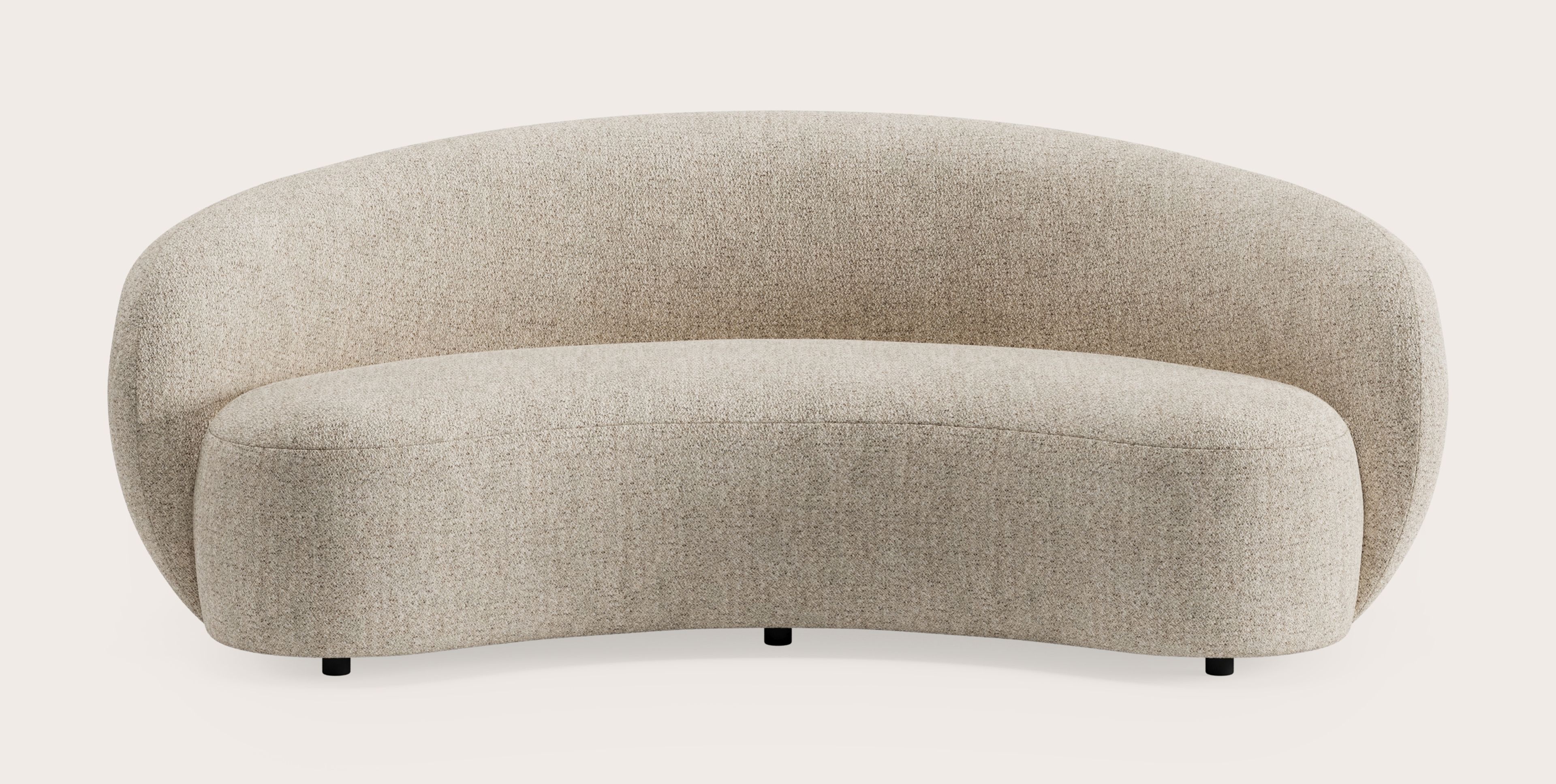 Ponte canapé 3-places en Stanza tissu Light Taupe