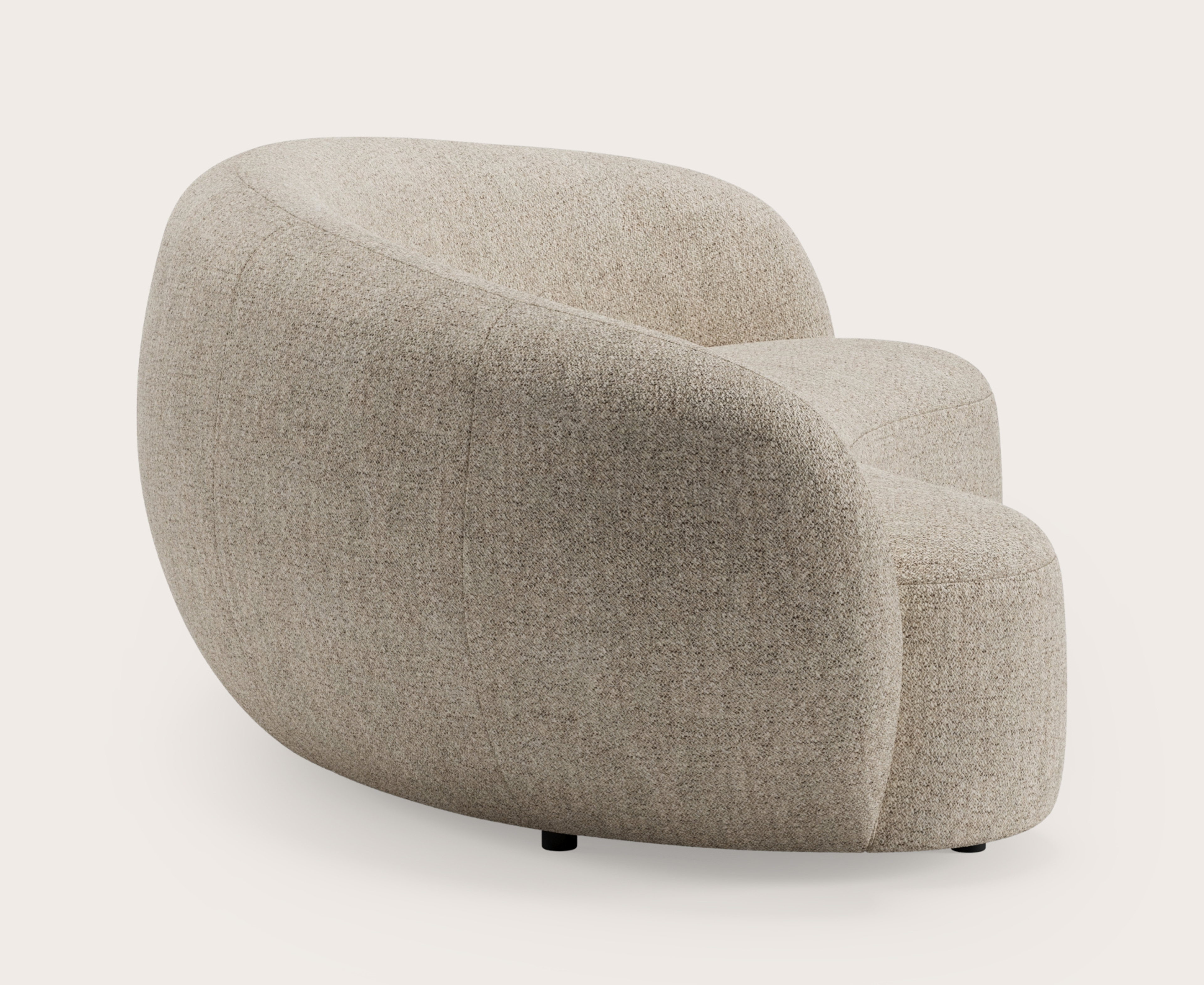 Ponte canapé 3-places en Stanza tissu Light Taupe