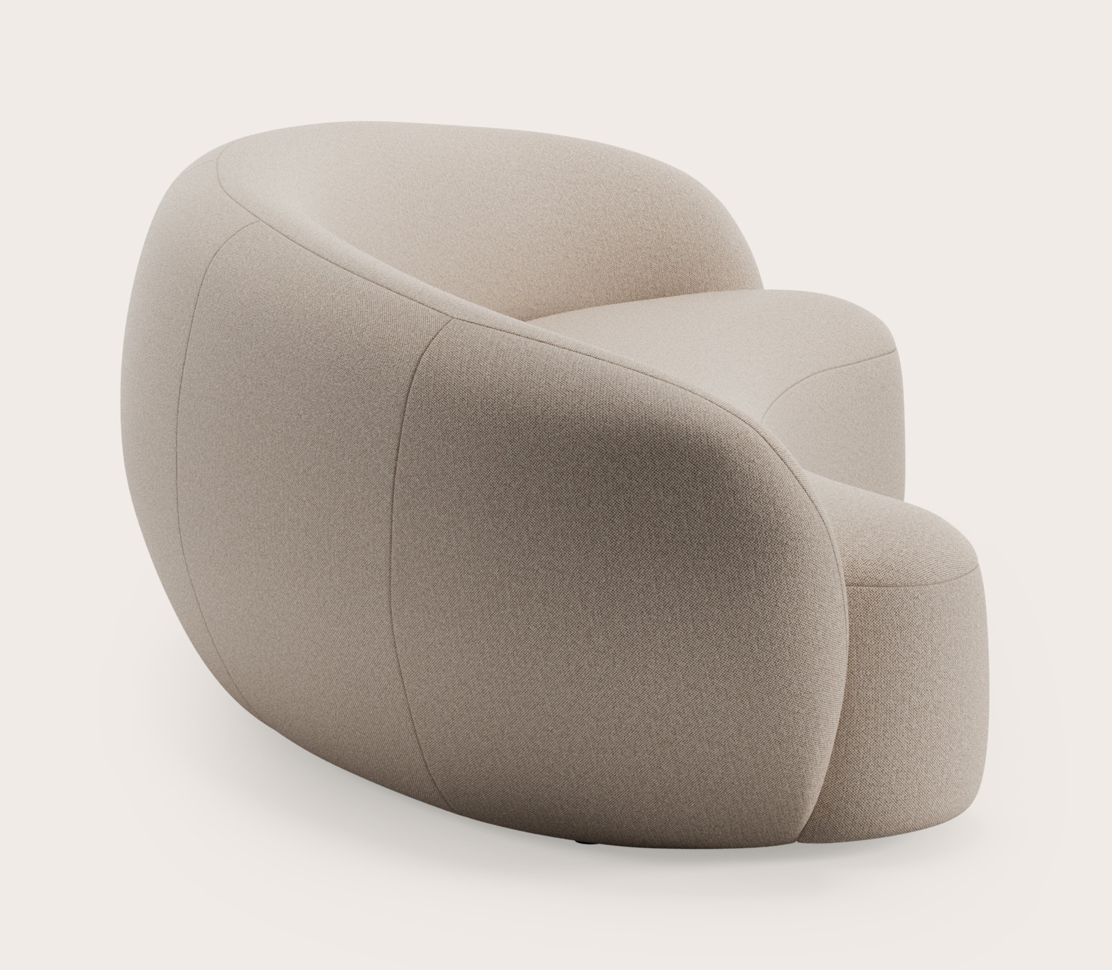 Ponte canapé 4-places en Brio tissu Beige