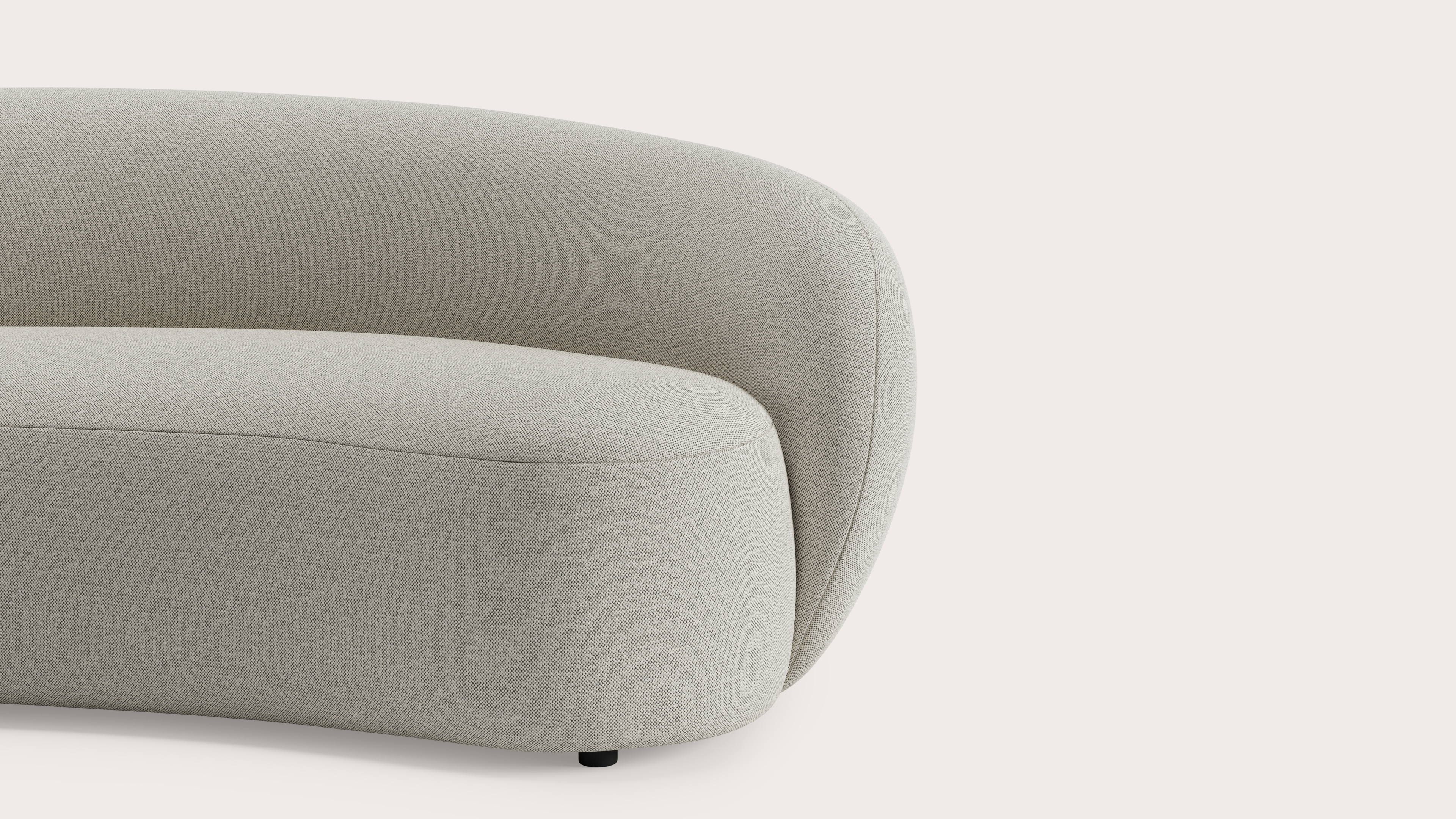 Ponte canapé 4-places en Brio tissu Light Grey