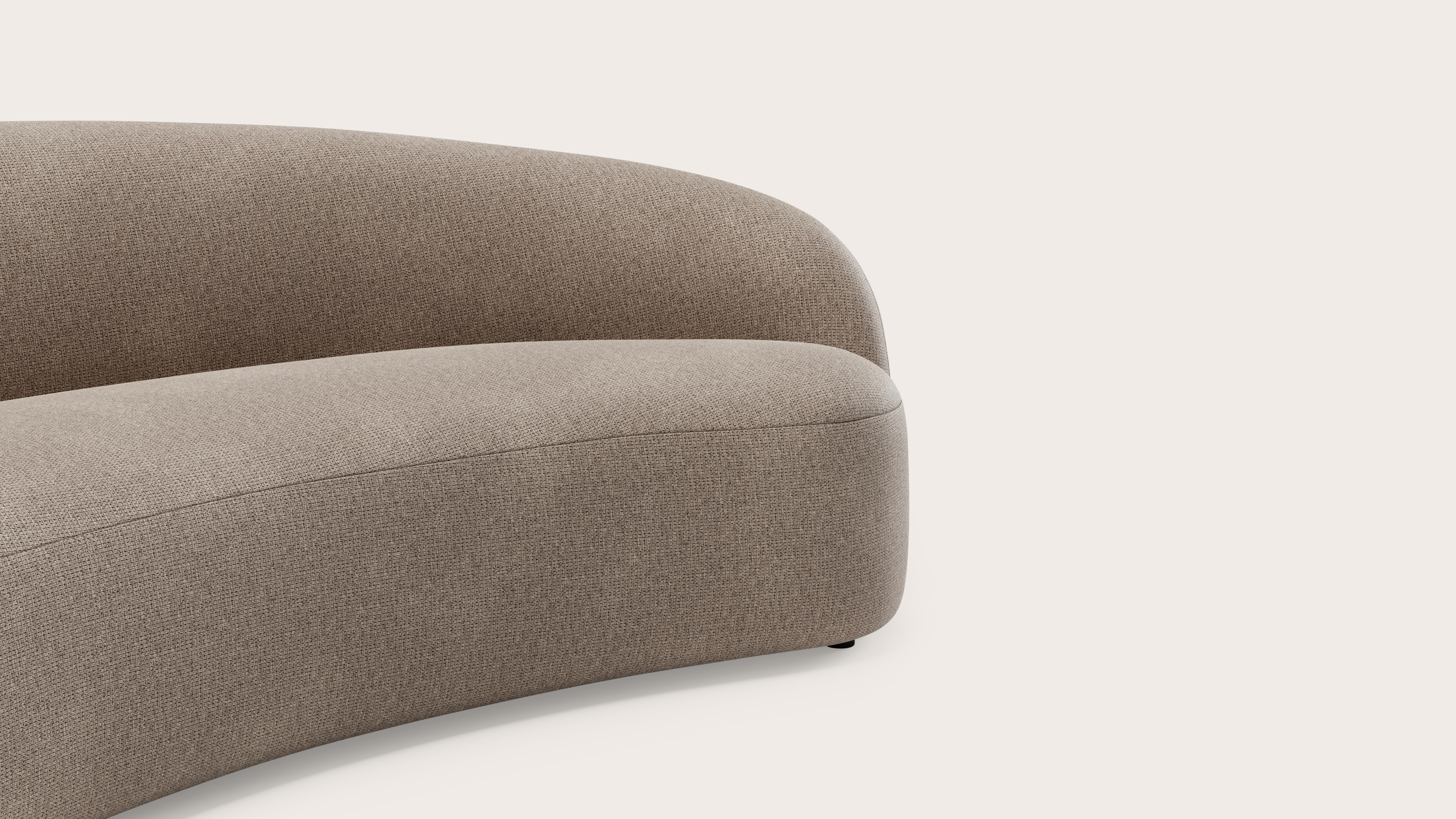 Ponte canapé 4-places en Fuga tissu Taupe