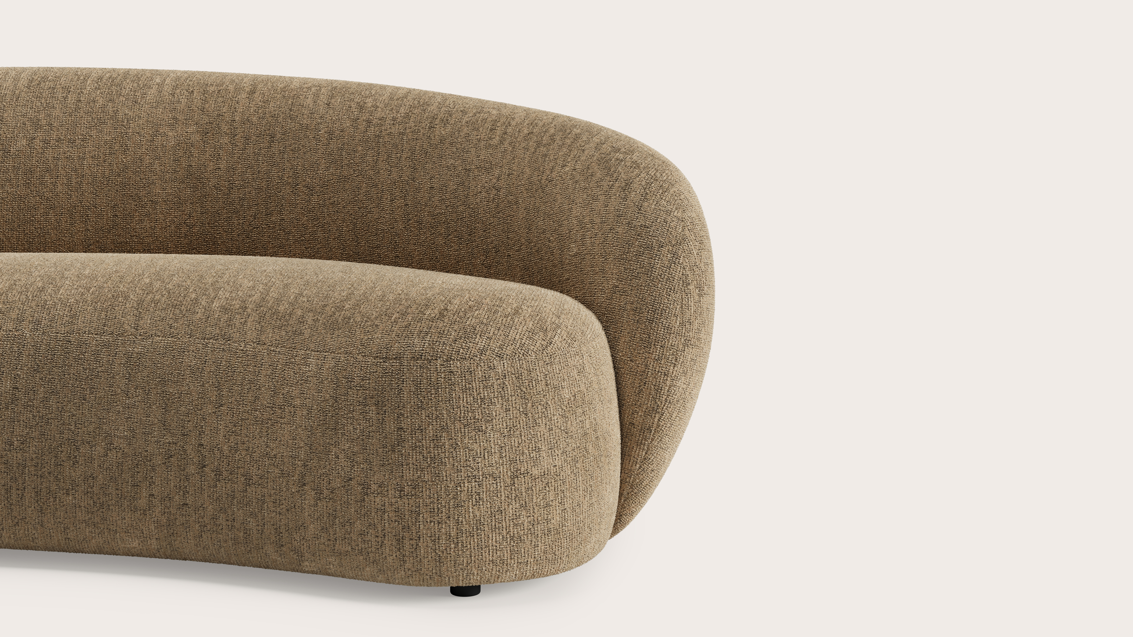 Ponte zetel 4-zit in Poco stof Dark Taupe