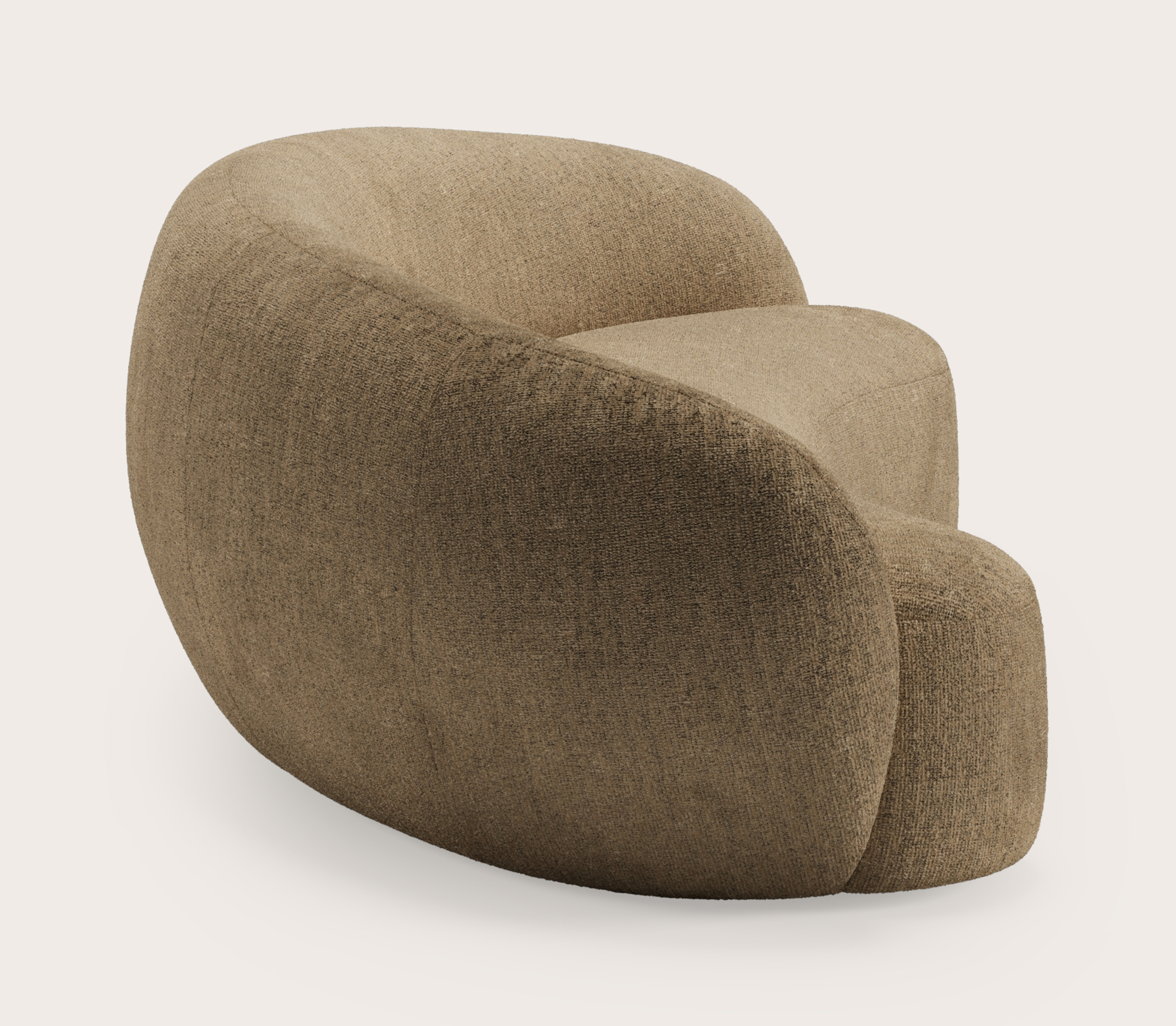 Ponte zetel 4-zit in Poco stof Dark Taupe