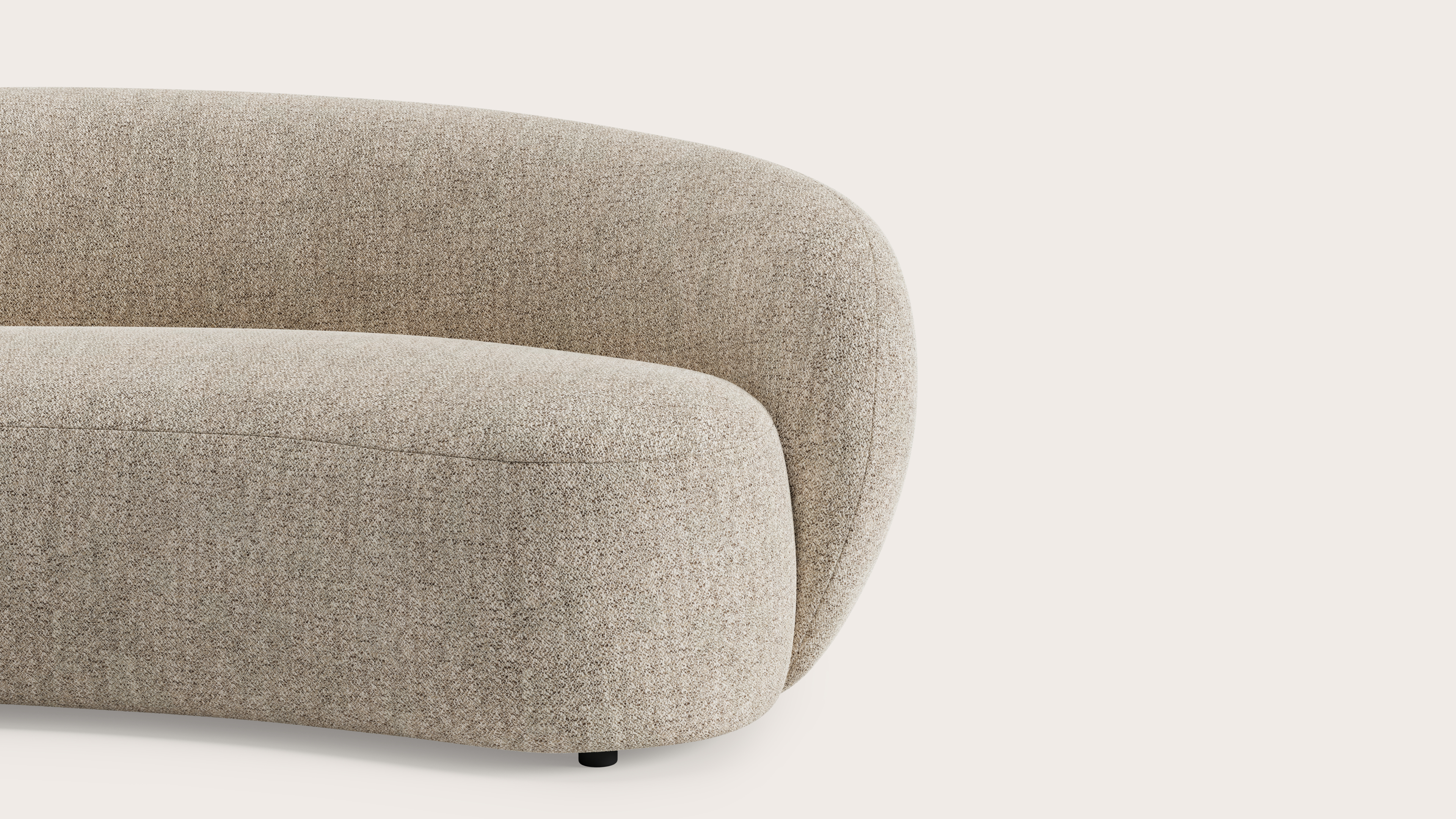 Ponte canapé 4-places en Stanza tissu Light Taupe