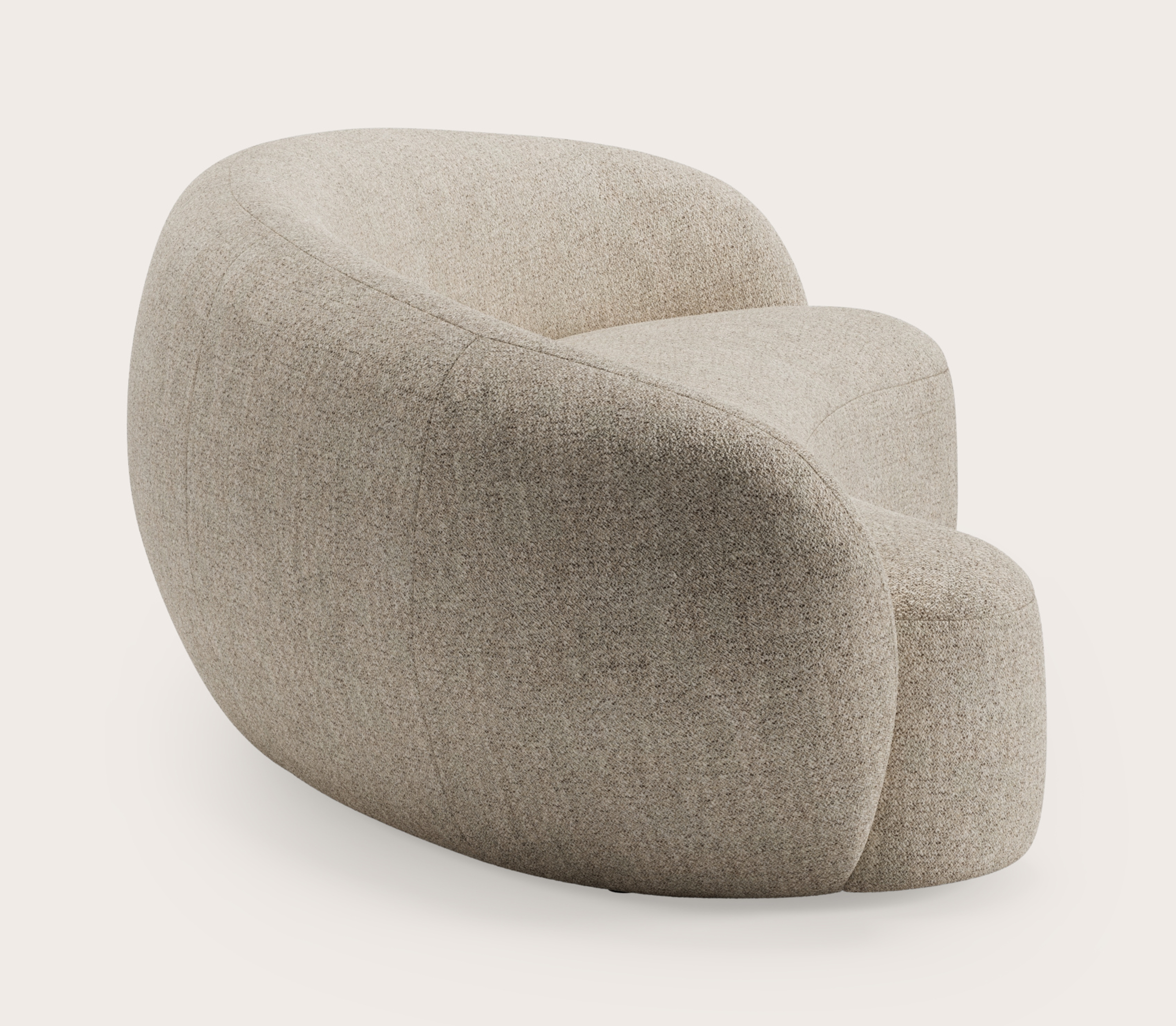 Ponte canapé 4-places en Stanza tissu Light Taupe