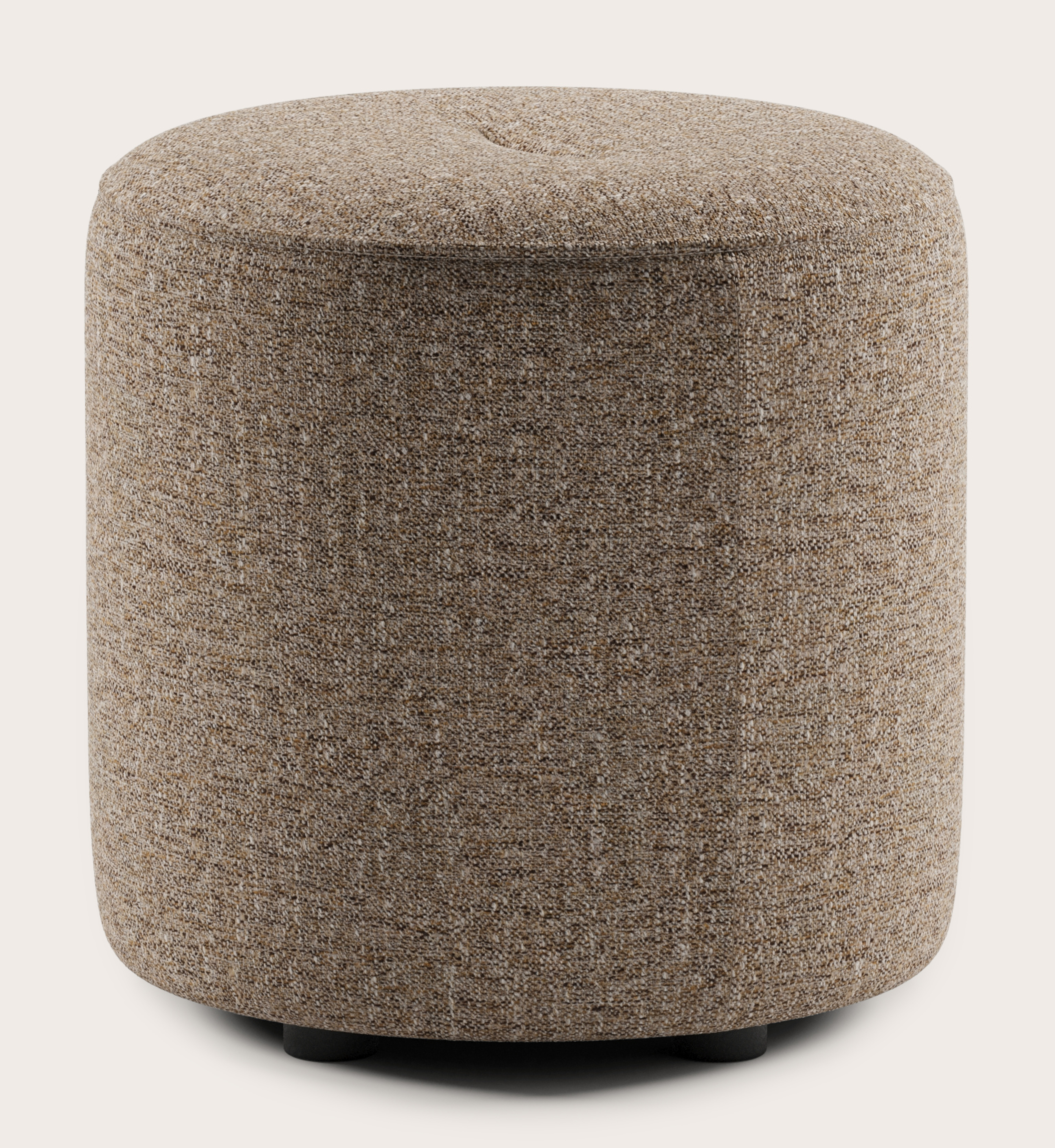 Tondo pouf - Stanza tissu Brown Ø45xH46cm