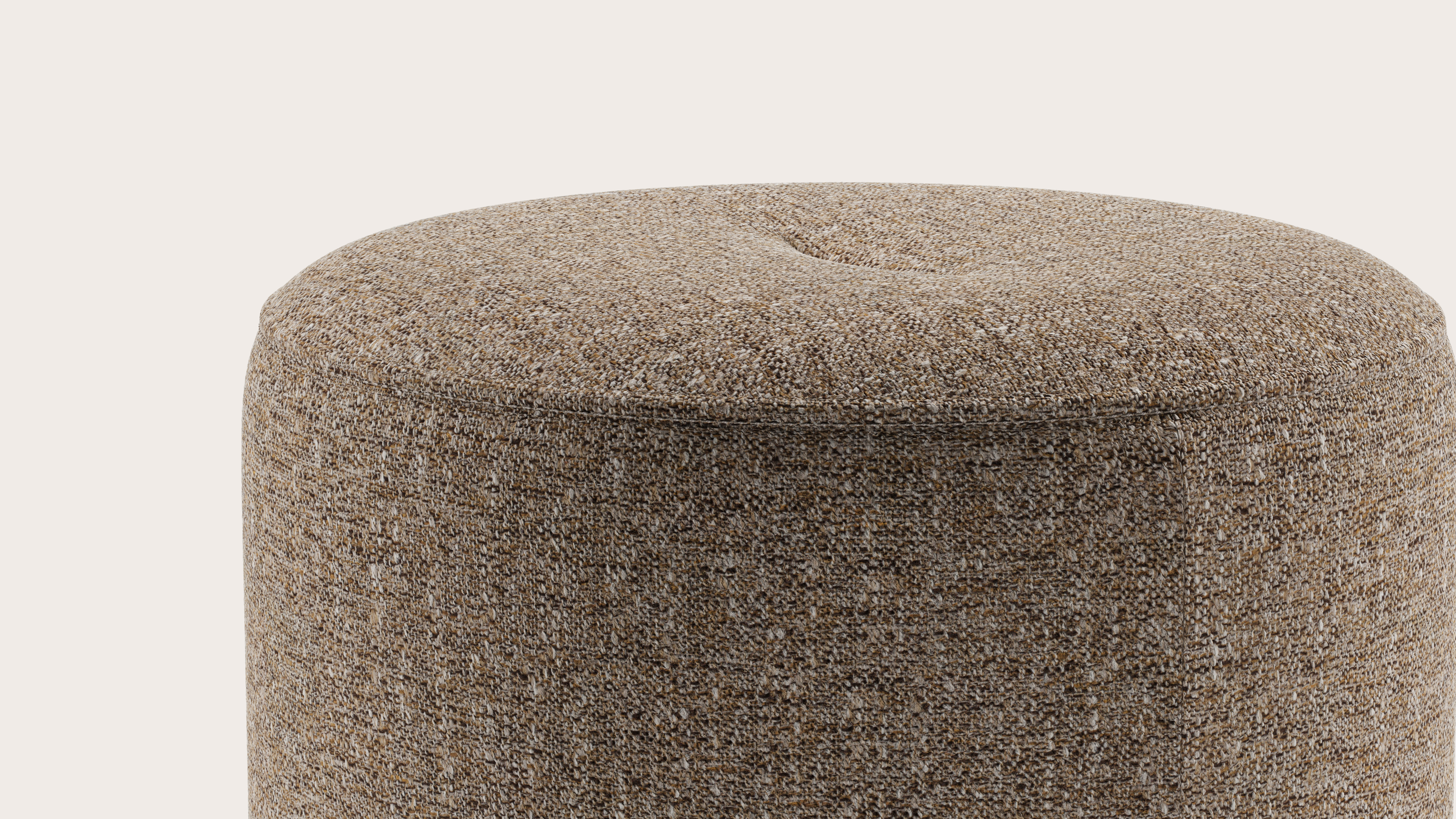 Tondo pouf - Stanza tissu Brown Ø45xH46cm