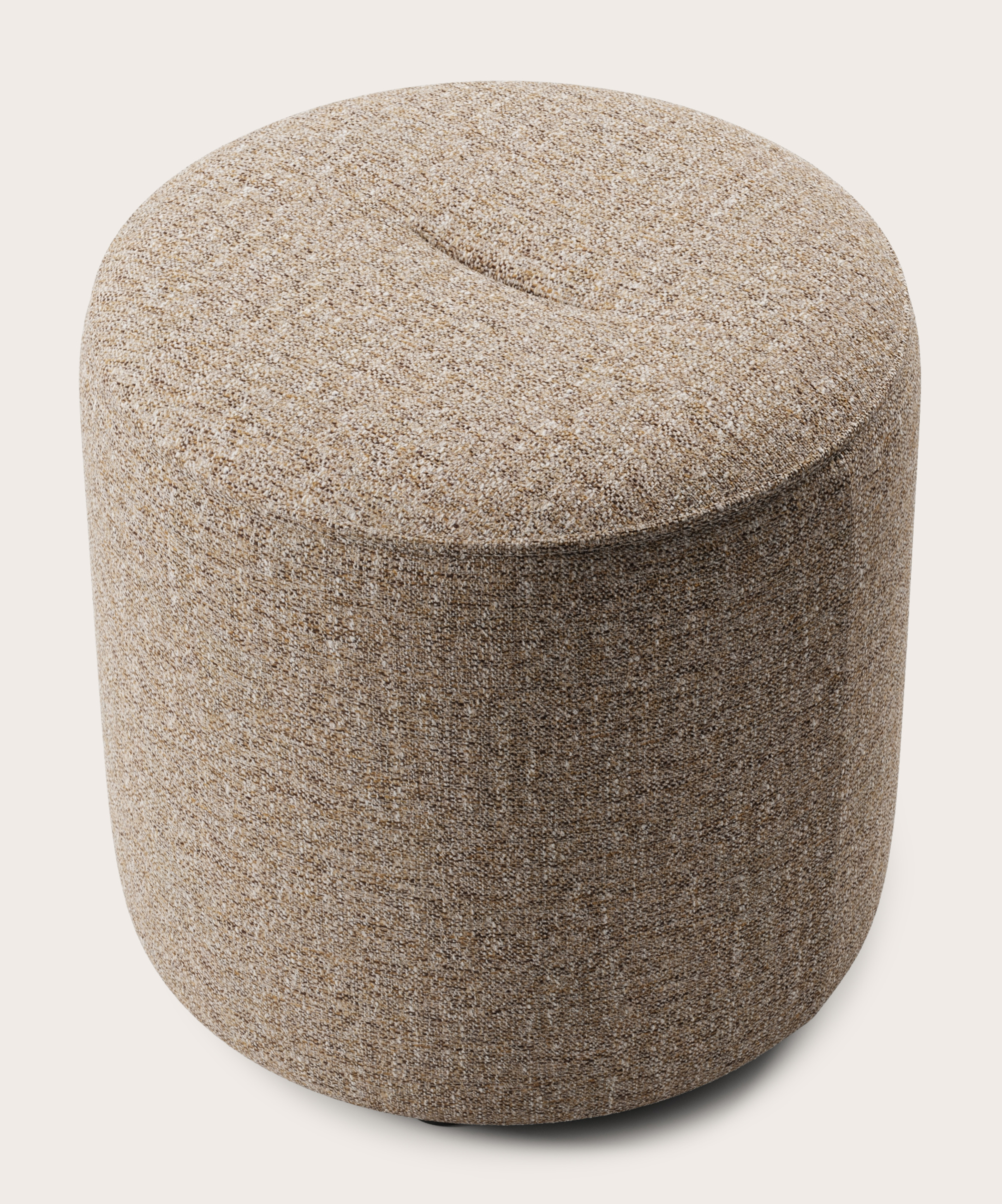 Tondo pouf - Stanza tissu Brown Ø45xH46cm