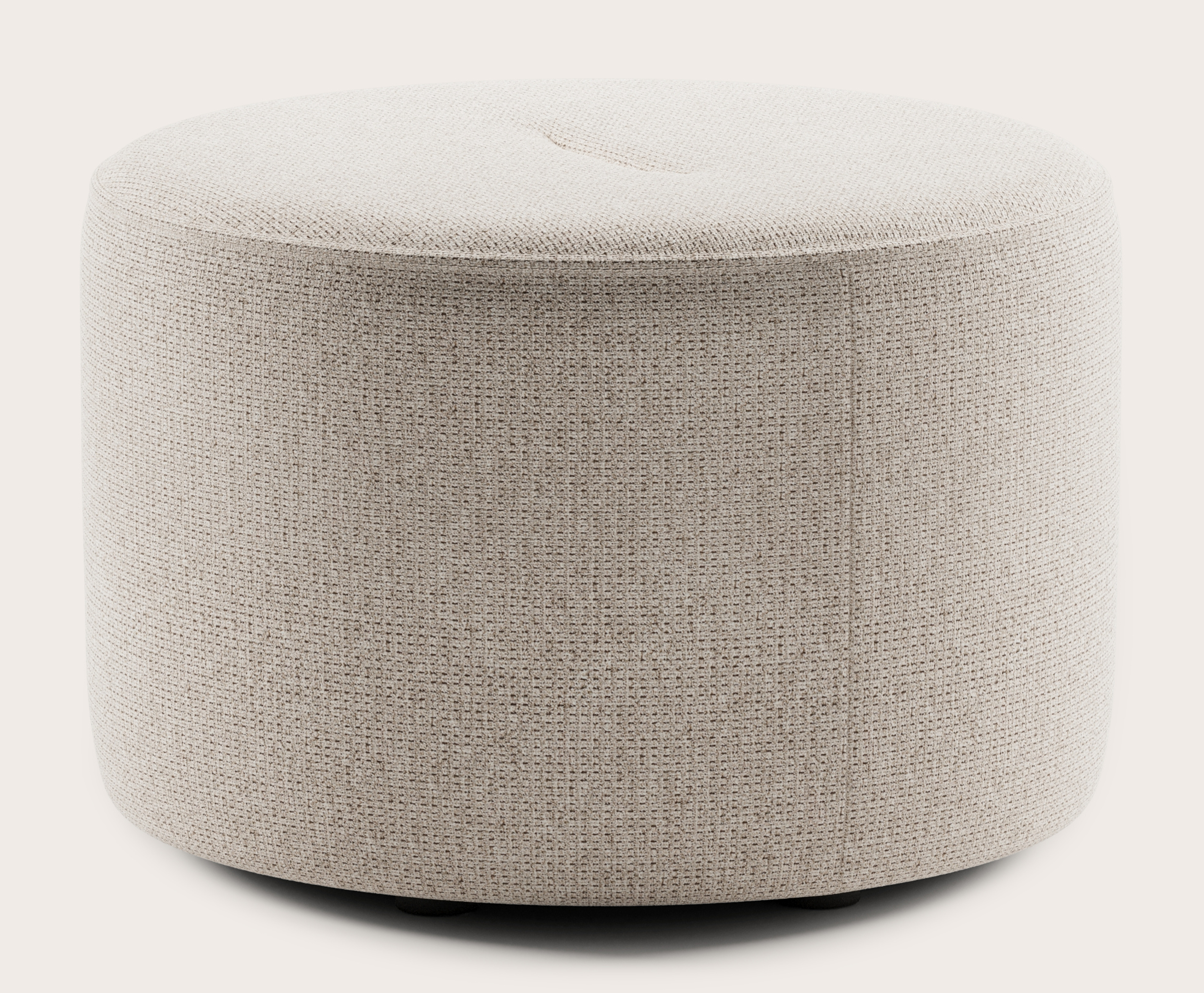 Tondo pouf - Fuga tissu Natural Ø60xH40cm