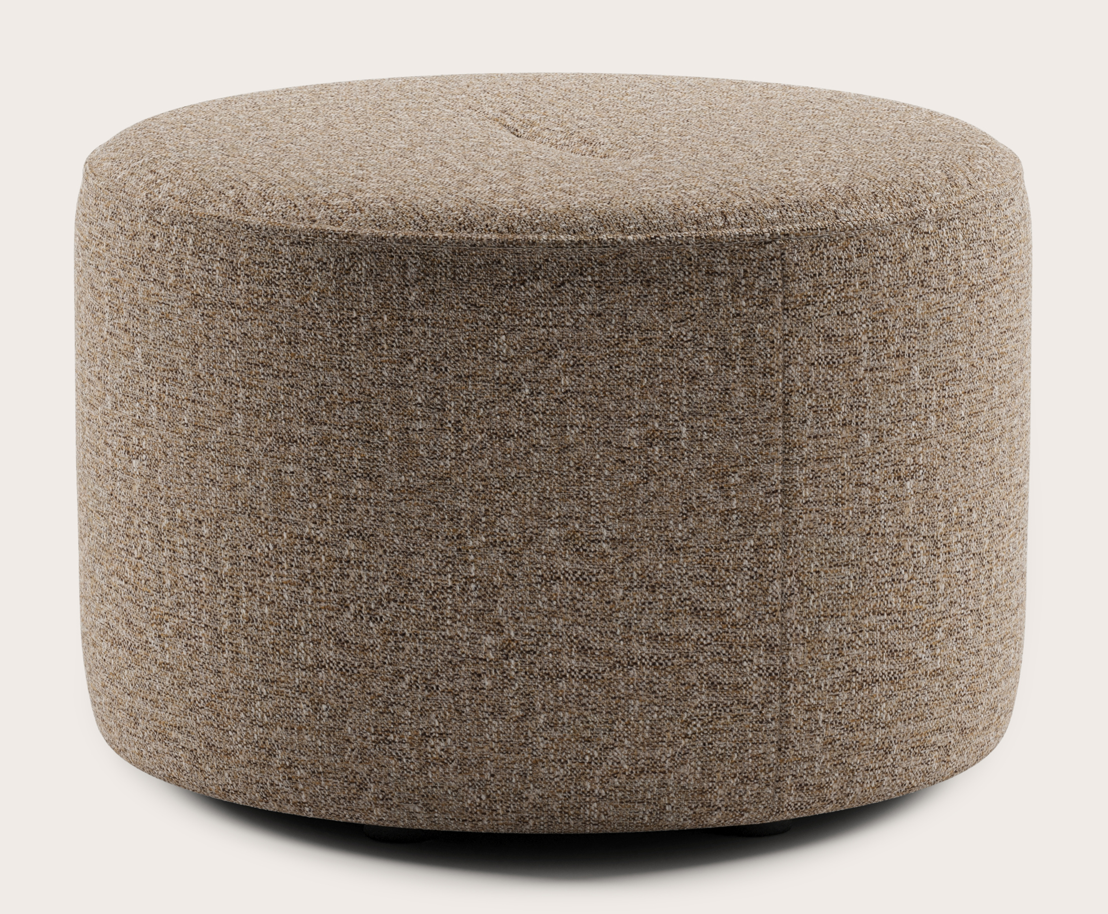 Tondo pouf - Stanza tissu Brown Ø60xH40cm