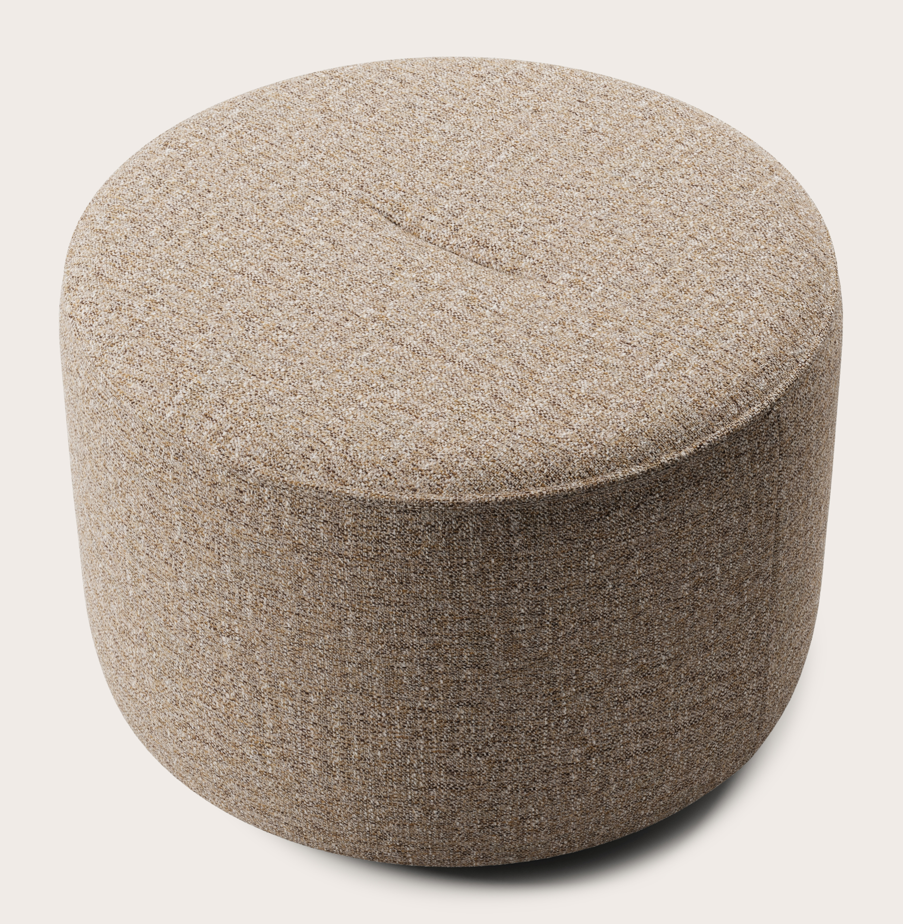 Tondo pouf - Stanza tissu Brown Ø60xH40cm