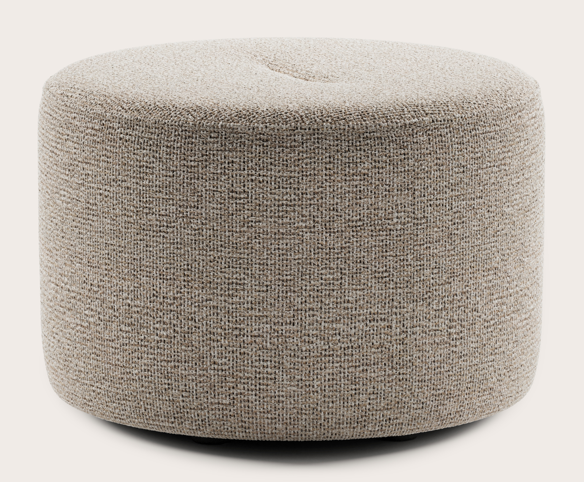 Tondo pouf - Fresco tissu Natural Ø60xH40cm