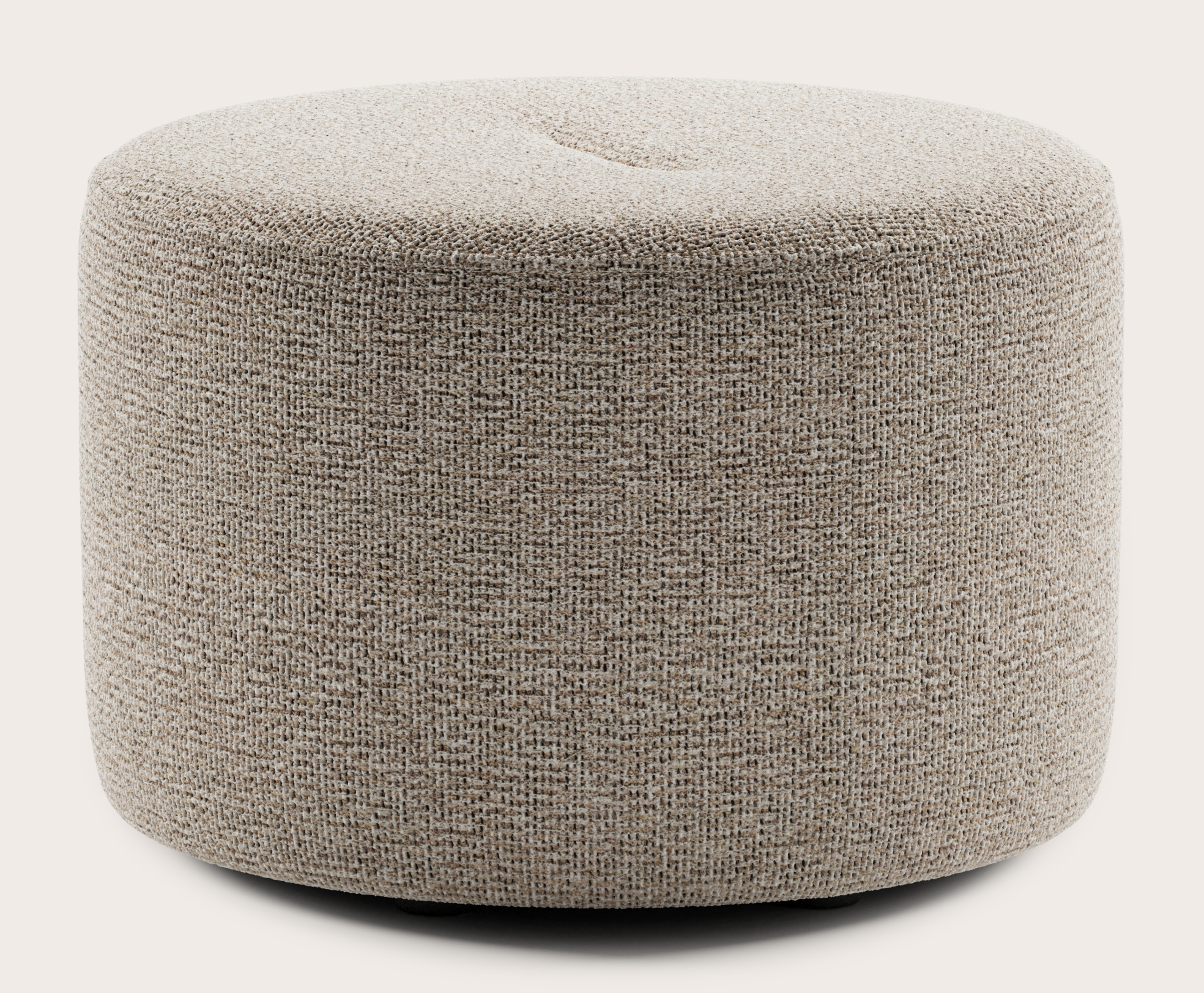Tondo pouf - Fresco tissu Natural Ø60xH40cm