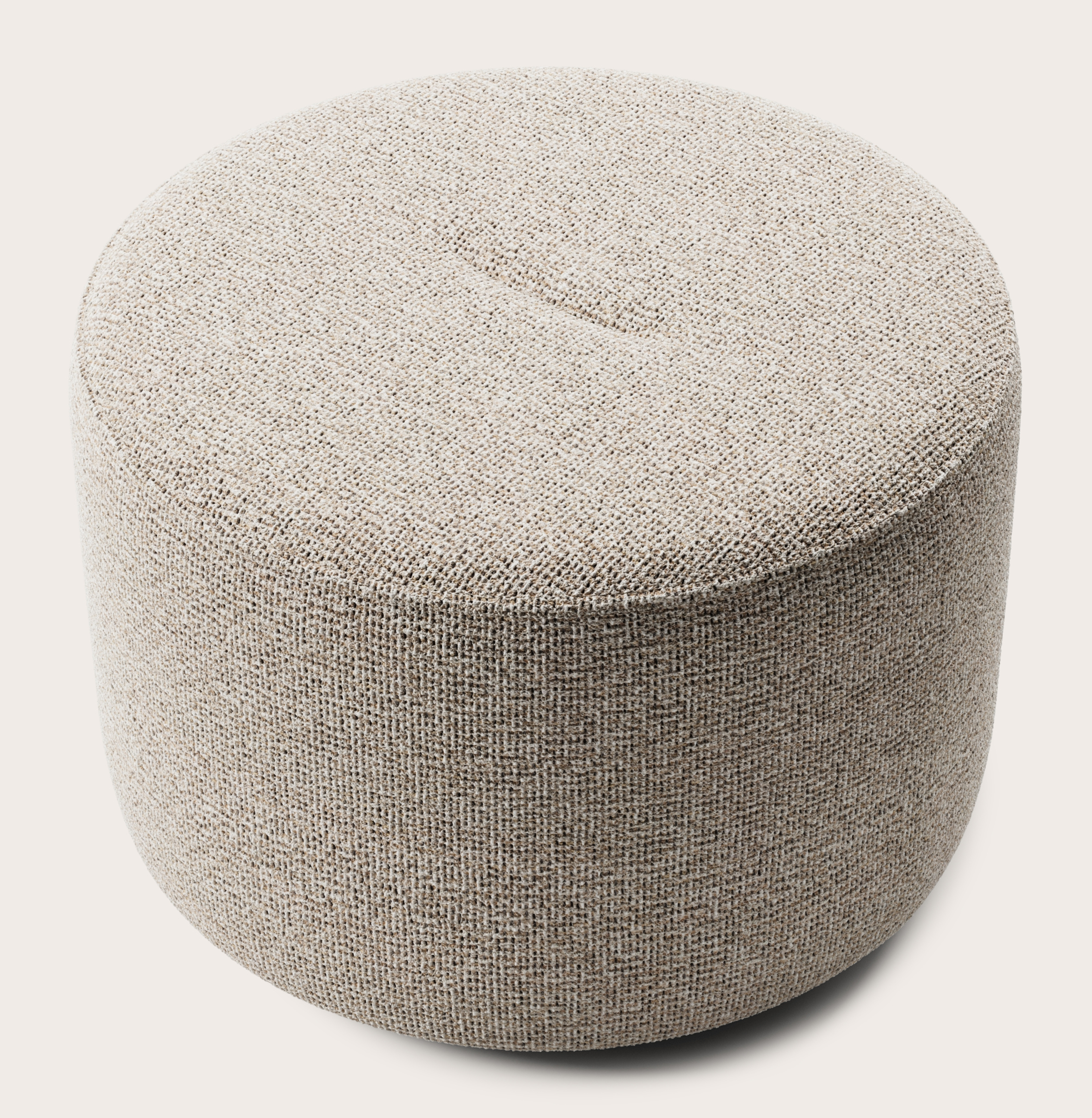 Tondo pouf - Fresco tissu Natural Ø60xH40cm