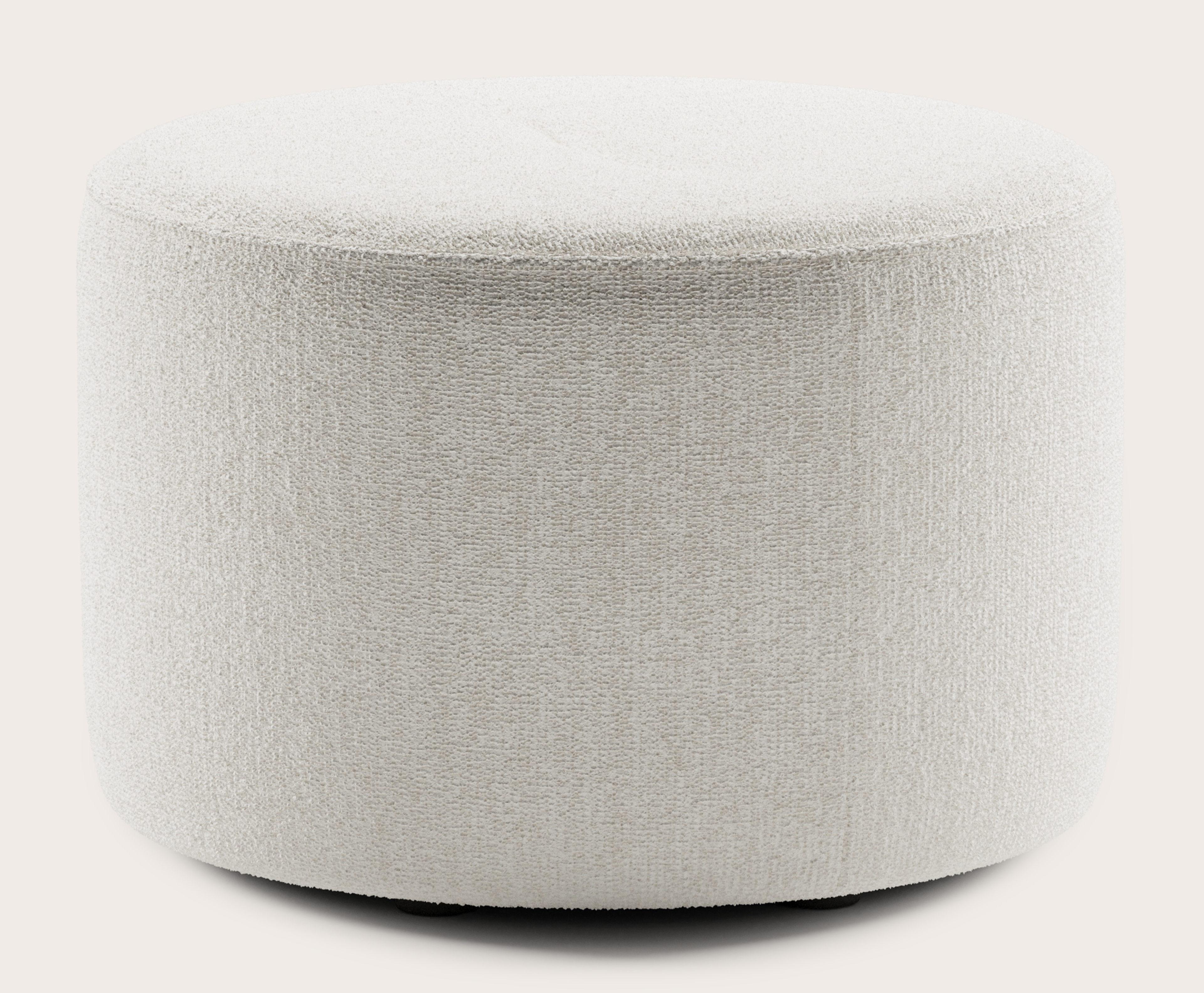 Tondo poef - Poco stof White Ø60xH40cm