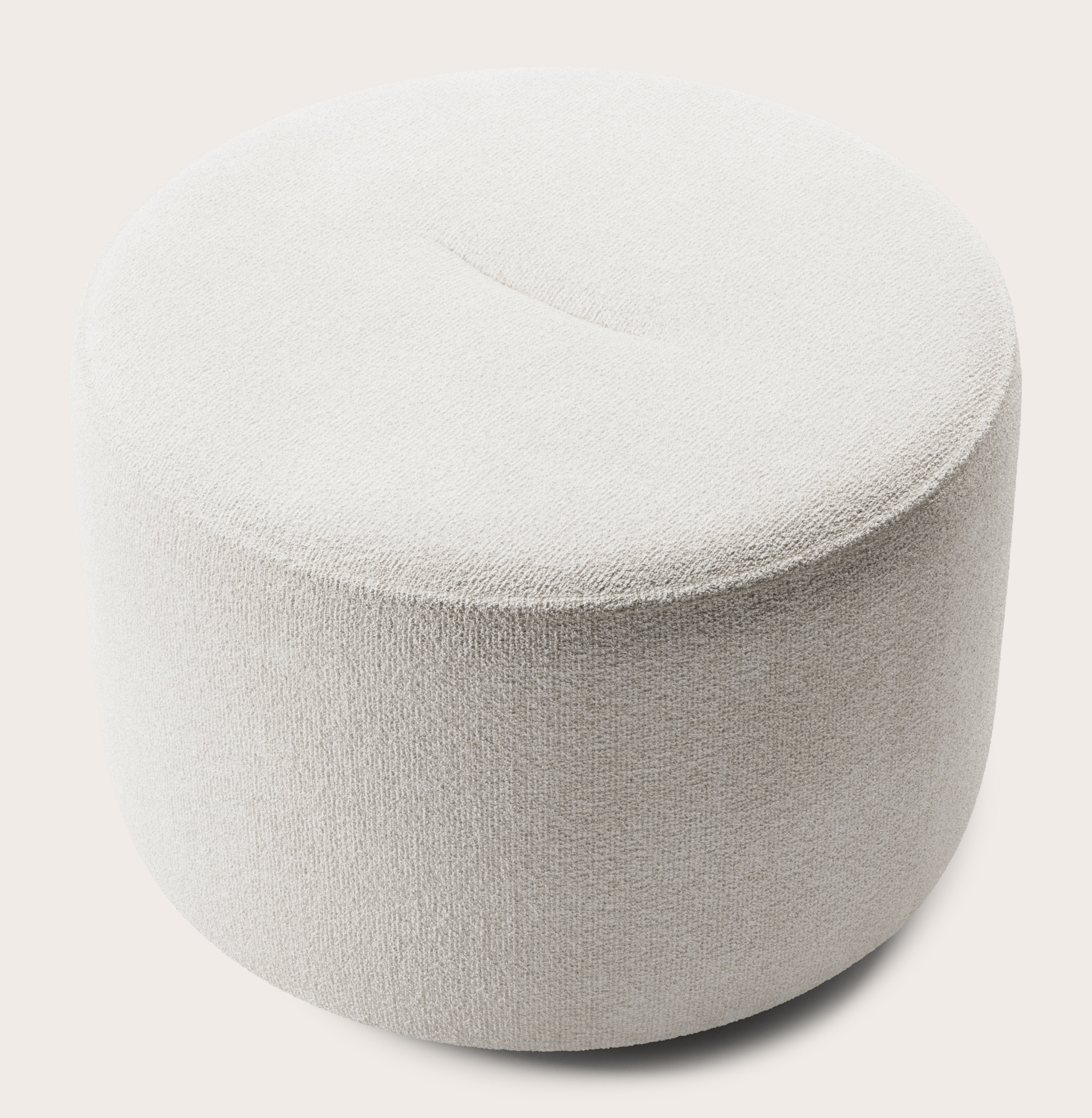 Tondo pouf - Nova tissu Pearl Ø60xH40cm