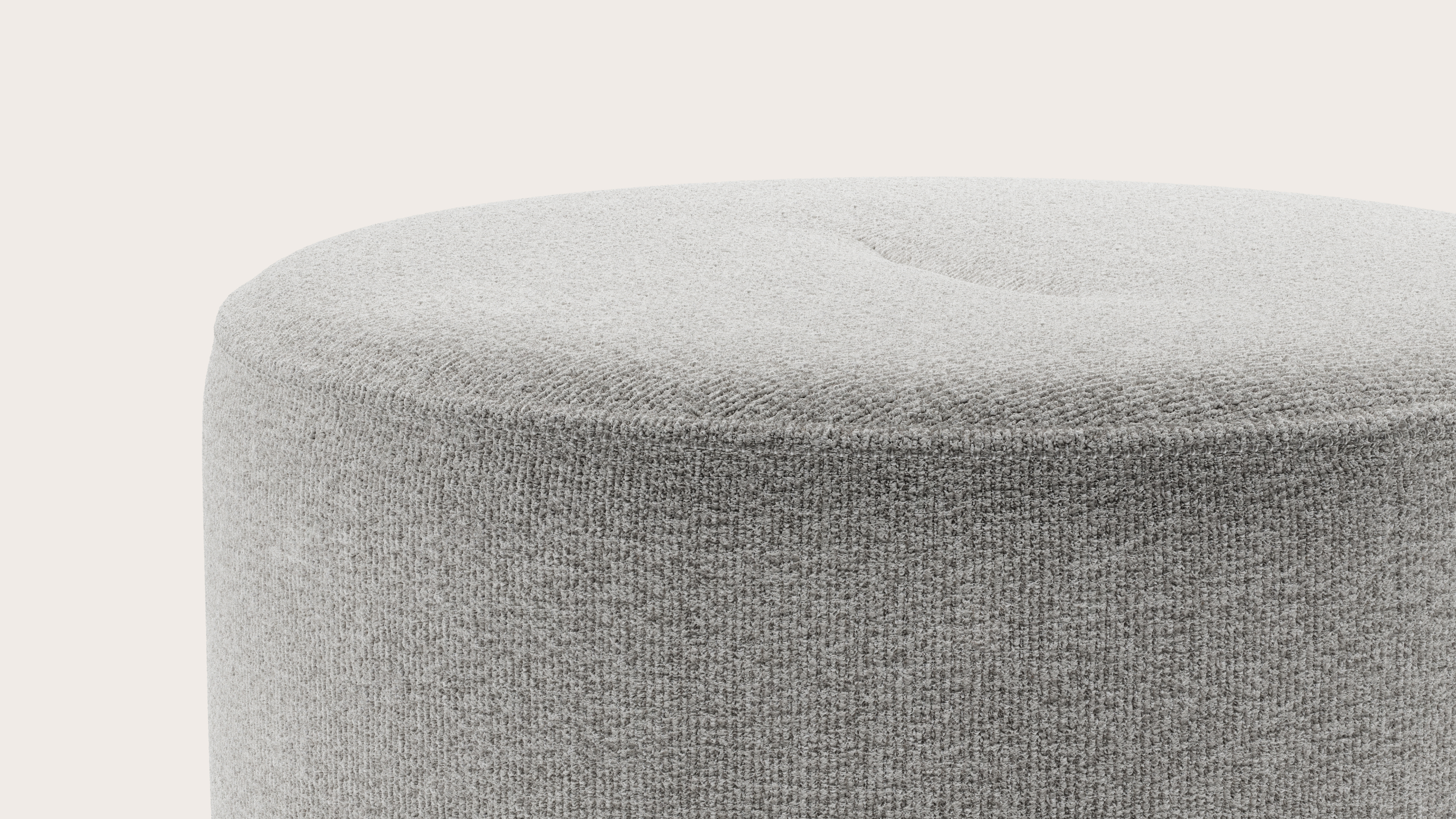 Tondo pouf - Nova tissu Lunar Ø60xH40cm