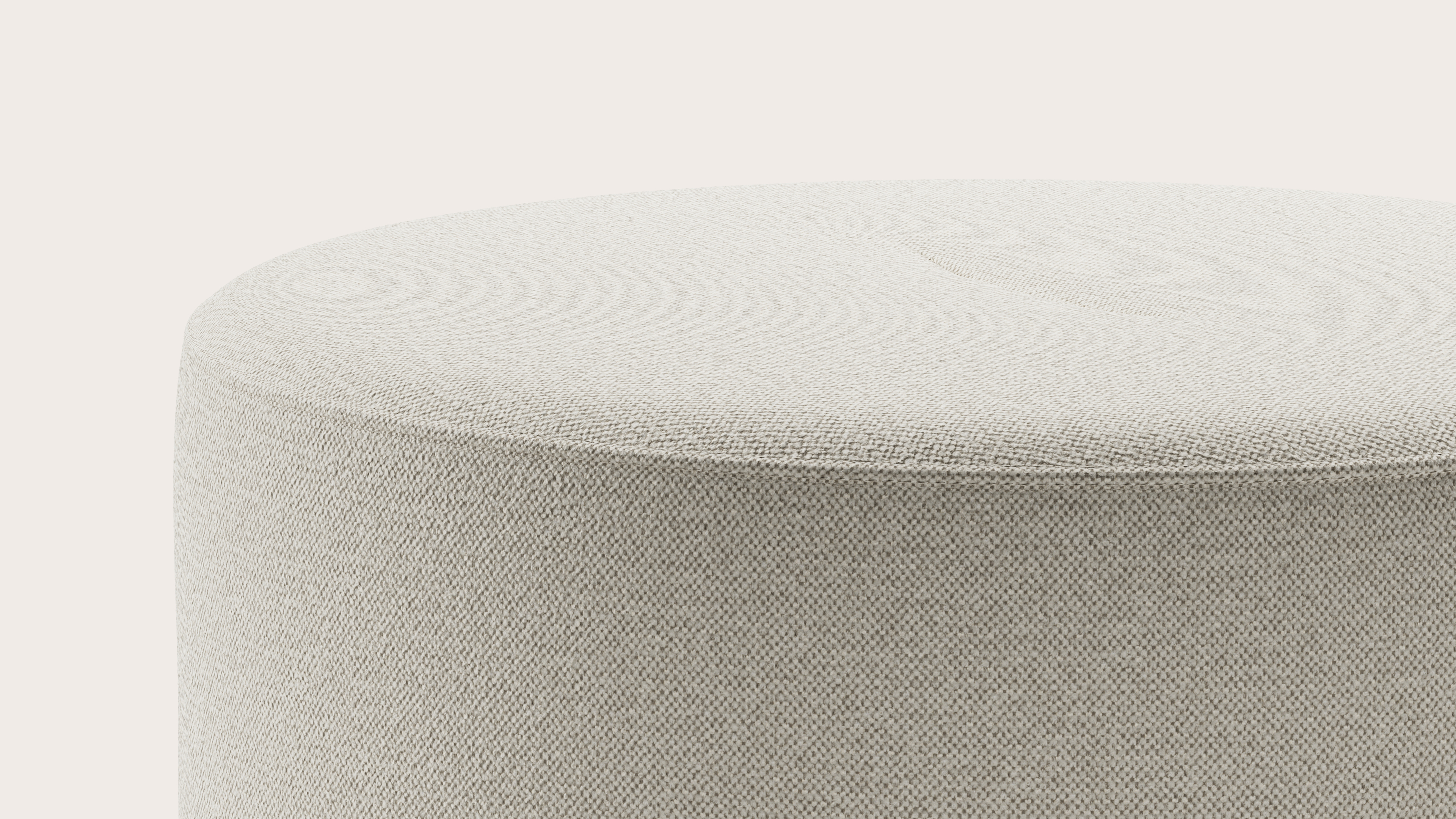 Tondo poef - Brio stof Linen Ø70xH34cm
