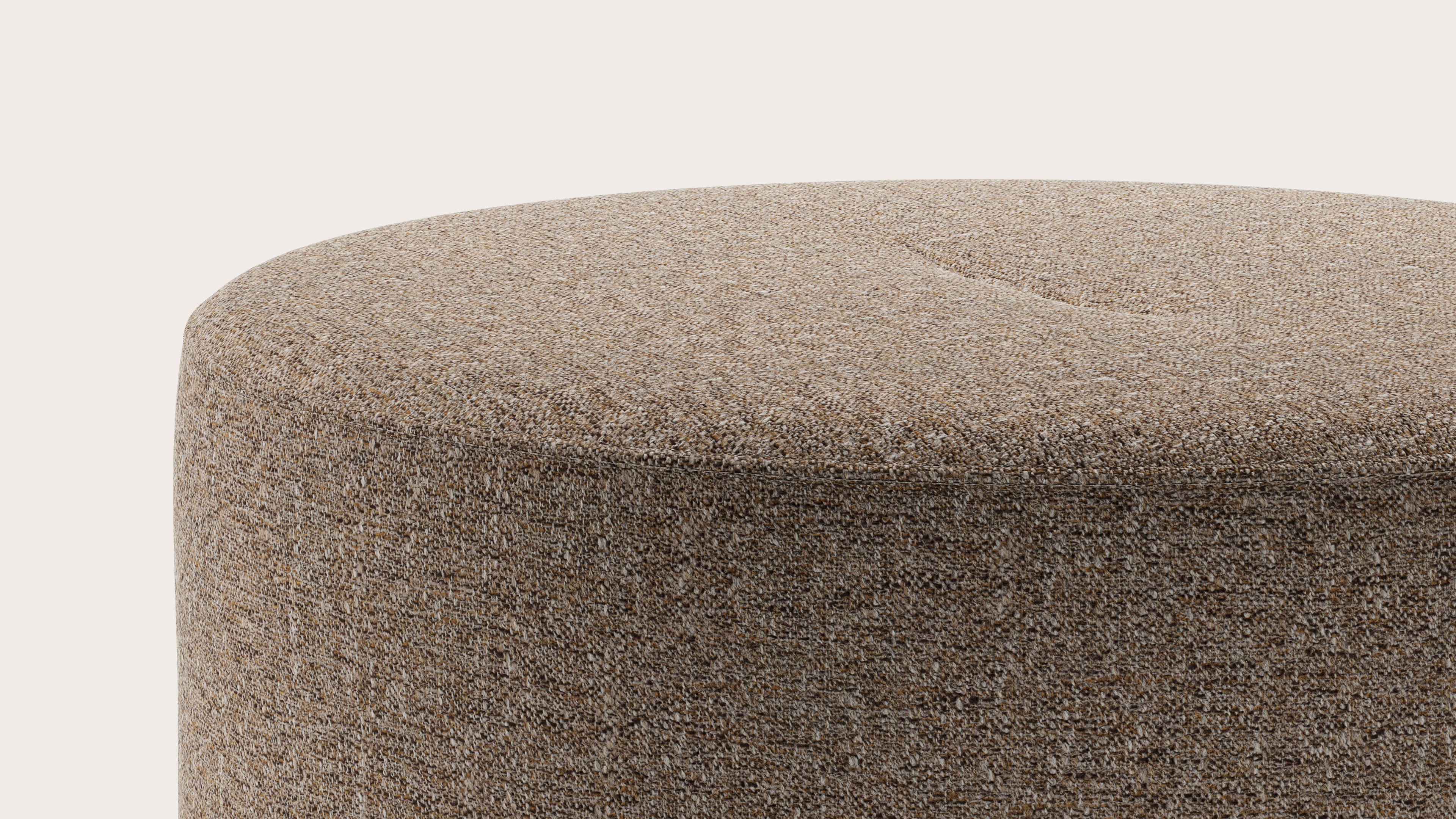 Tondo poef - Stanza stof Brown Ø70xH34cm