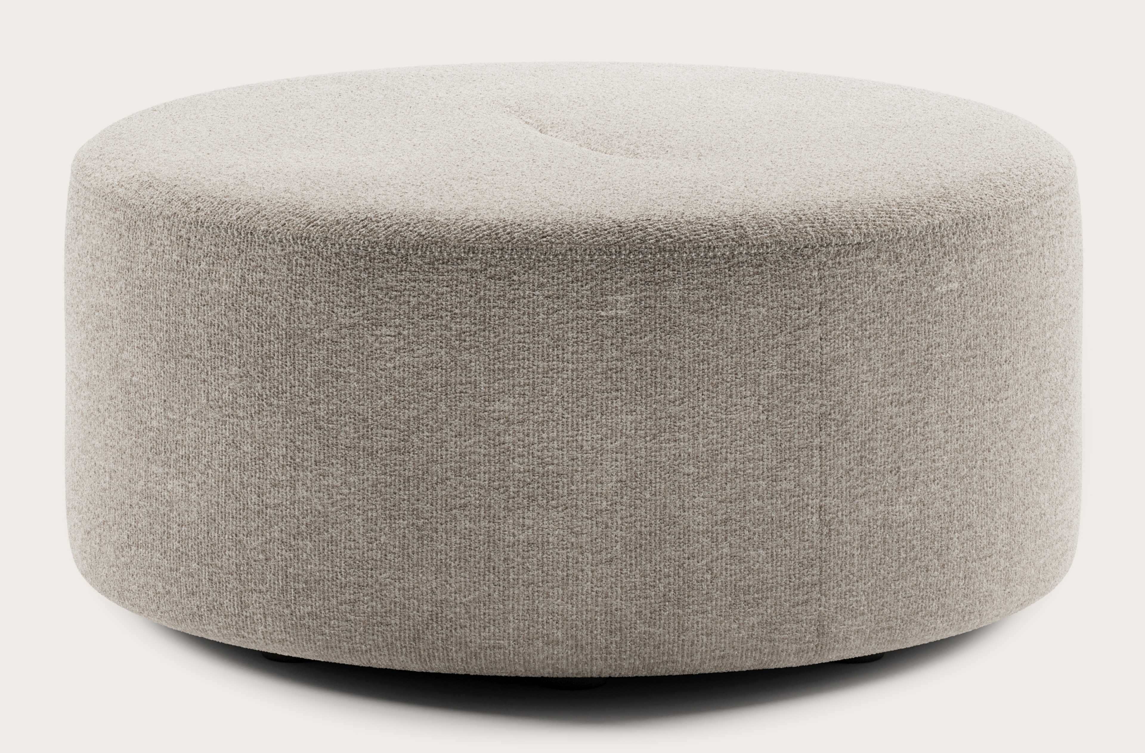 Tondo poef - Nova stof Almond Ø70xH34cm