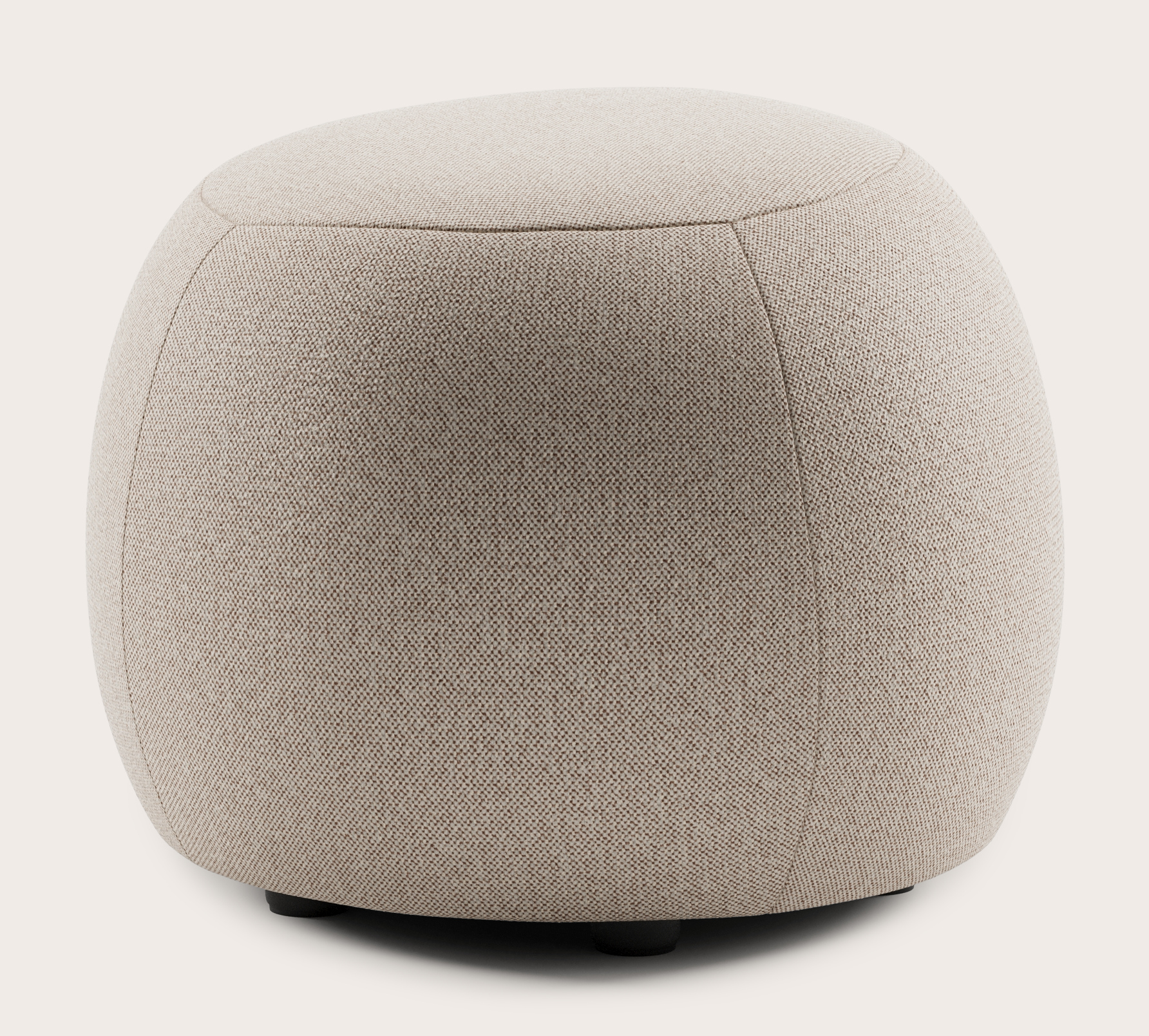 Basso pouf - Brio tissu Beige Ø56xH43cm
