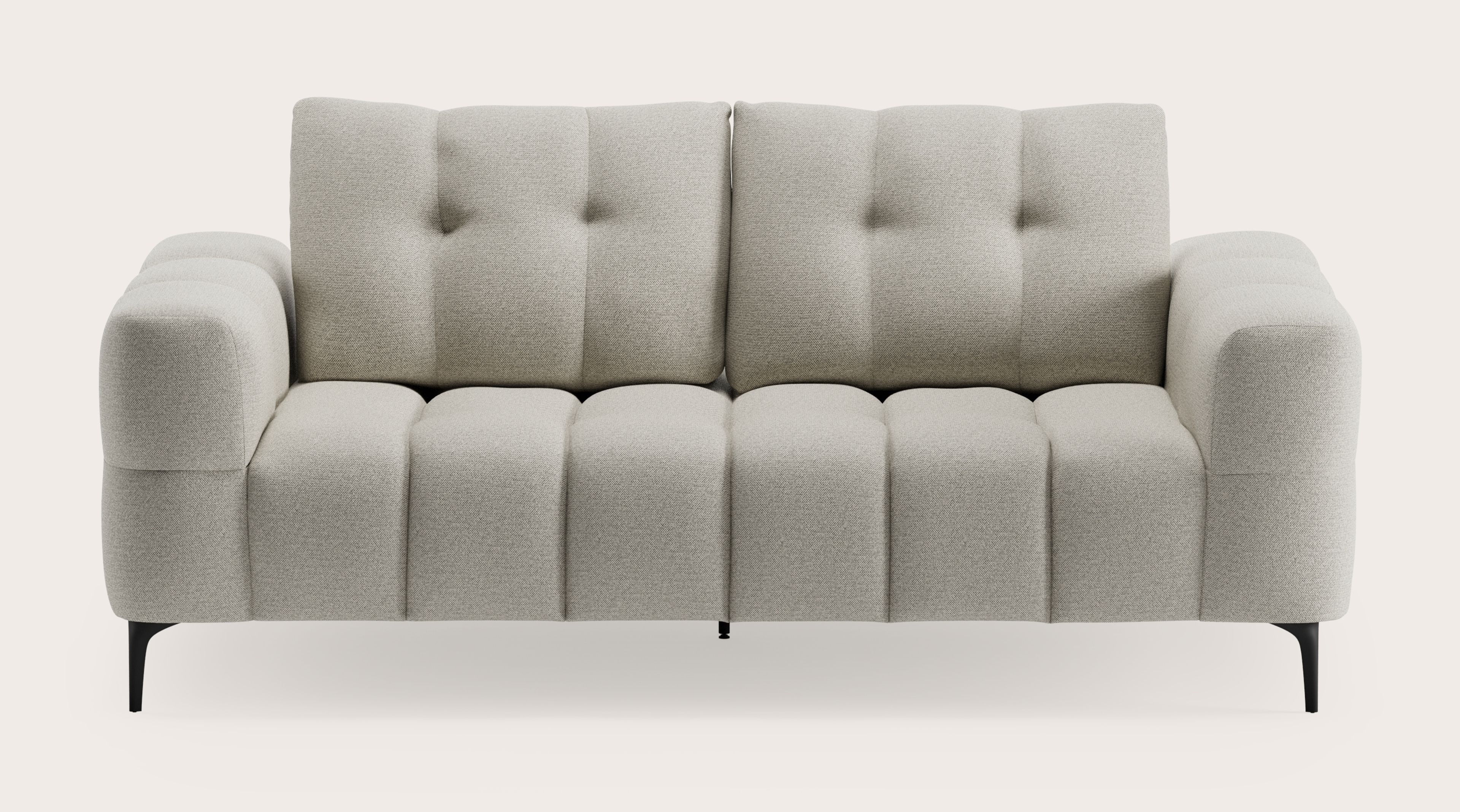 Campo canapé 2-places en Brio tissu Light Grey