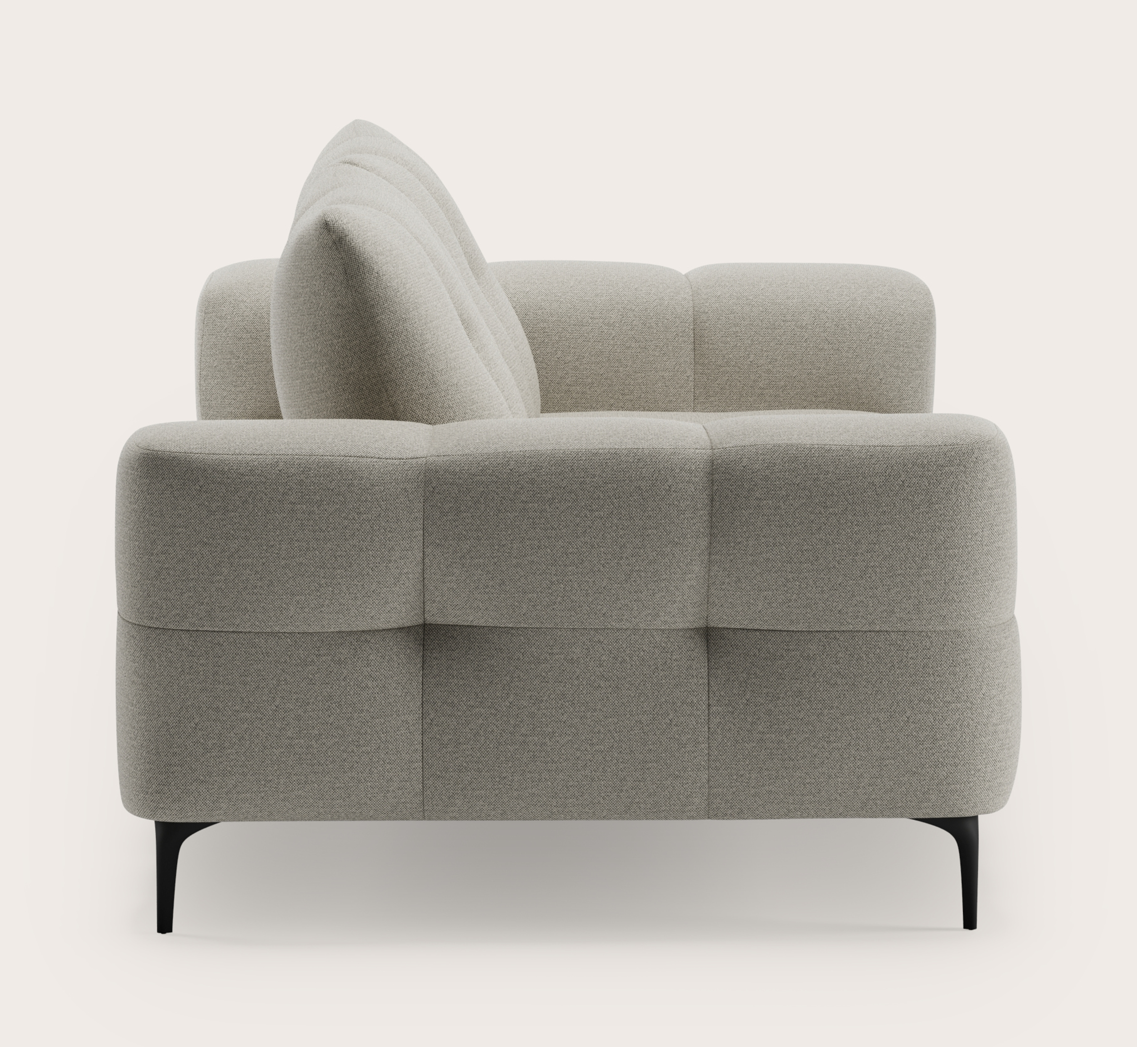 Campo canapé 2-places en Brio tissu Light Grey