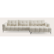 Canapé d'angle L 5 places avec chaise longue XL droite