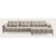 Canapé d'angle L 5 places avec chaise longue XL droite