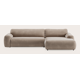 Canapé d'angle L 4 places avec chaise longue XL (court) droite