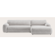 Canapé d'angle L 4 places avec chaise longue XL (court) droite