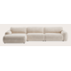 Canapé d'angle L 5 places avec chaise longue XL (court) gauche