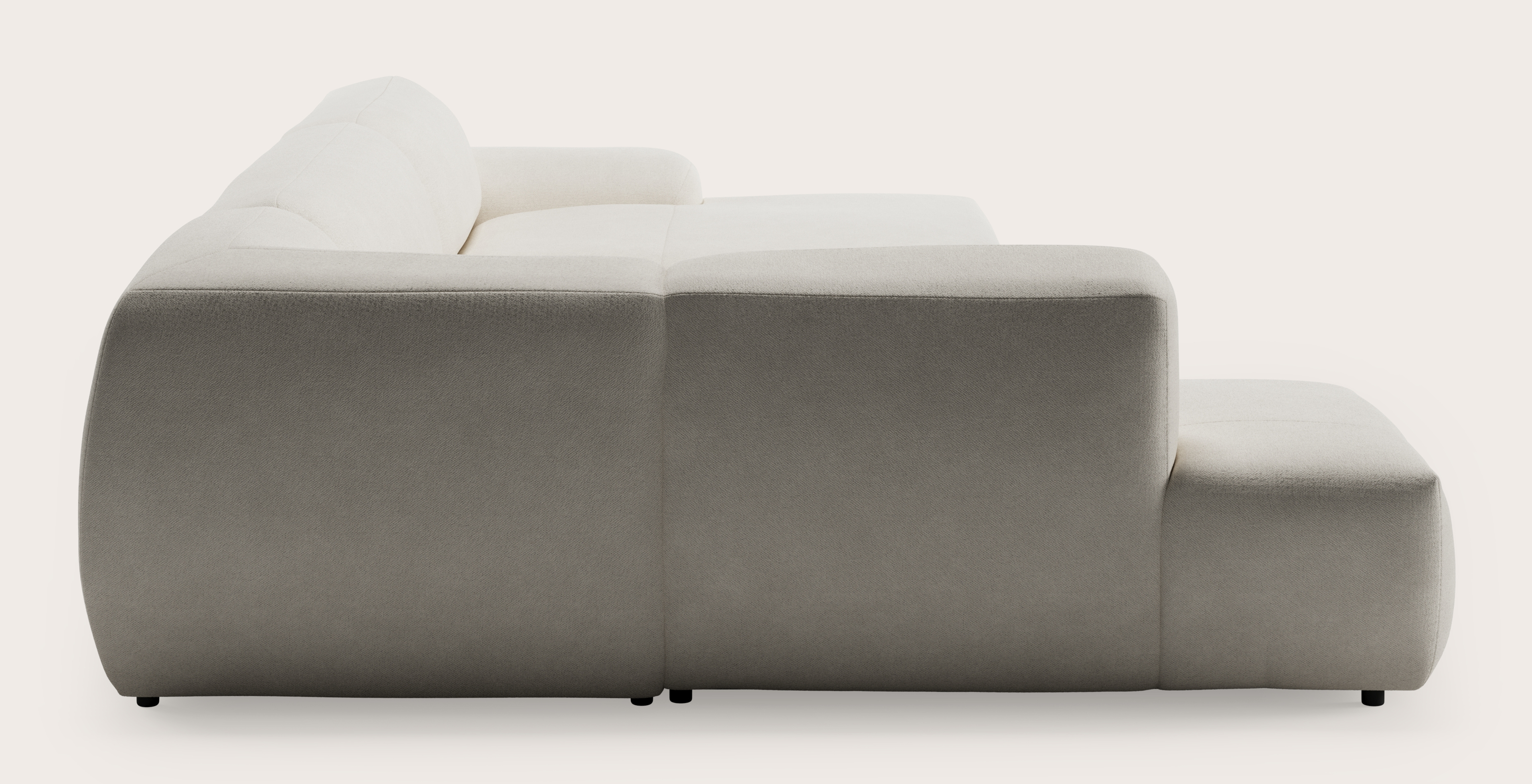 Sarpi hoekzetel 6,5-zit Volti stof Pearl