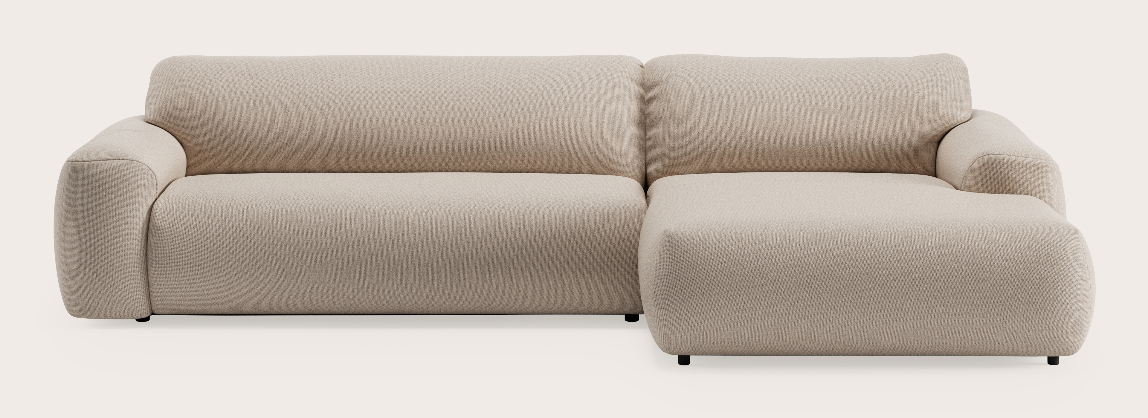 Sarpi hoekzetel 4-zit Brio stof Beige