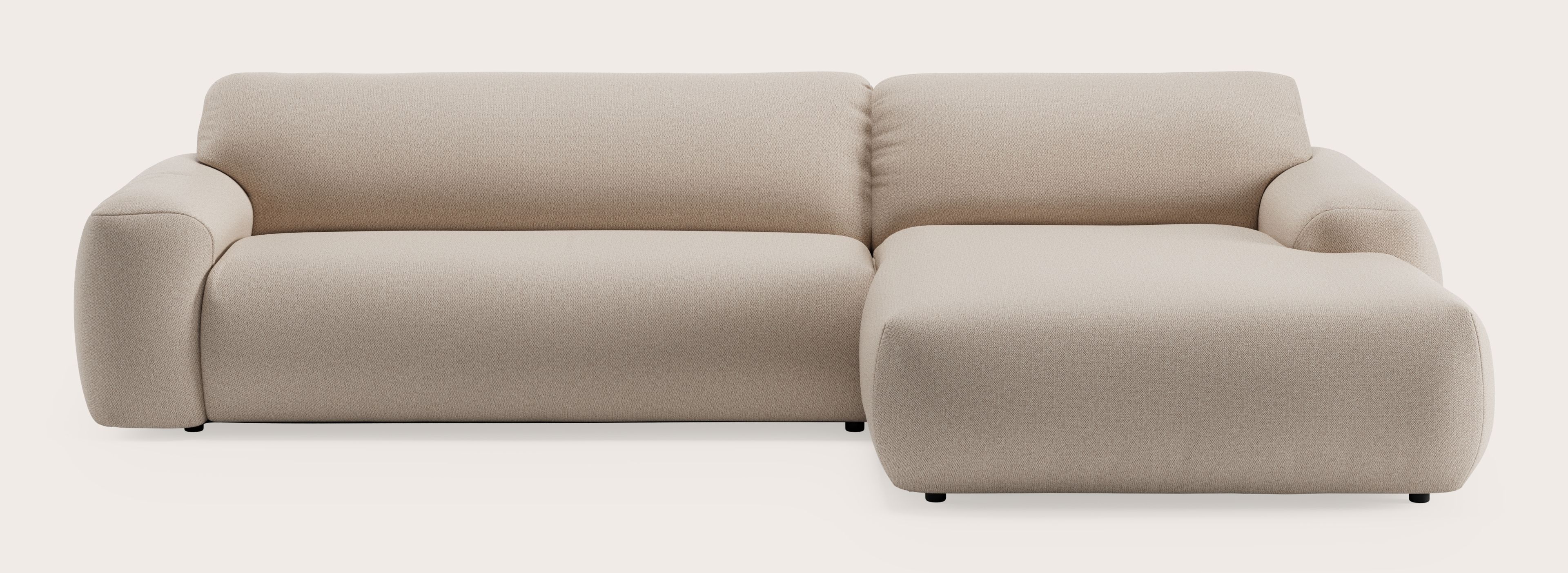 Sarpi hoekzetel 4-zit Brio stof Beige