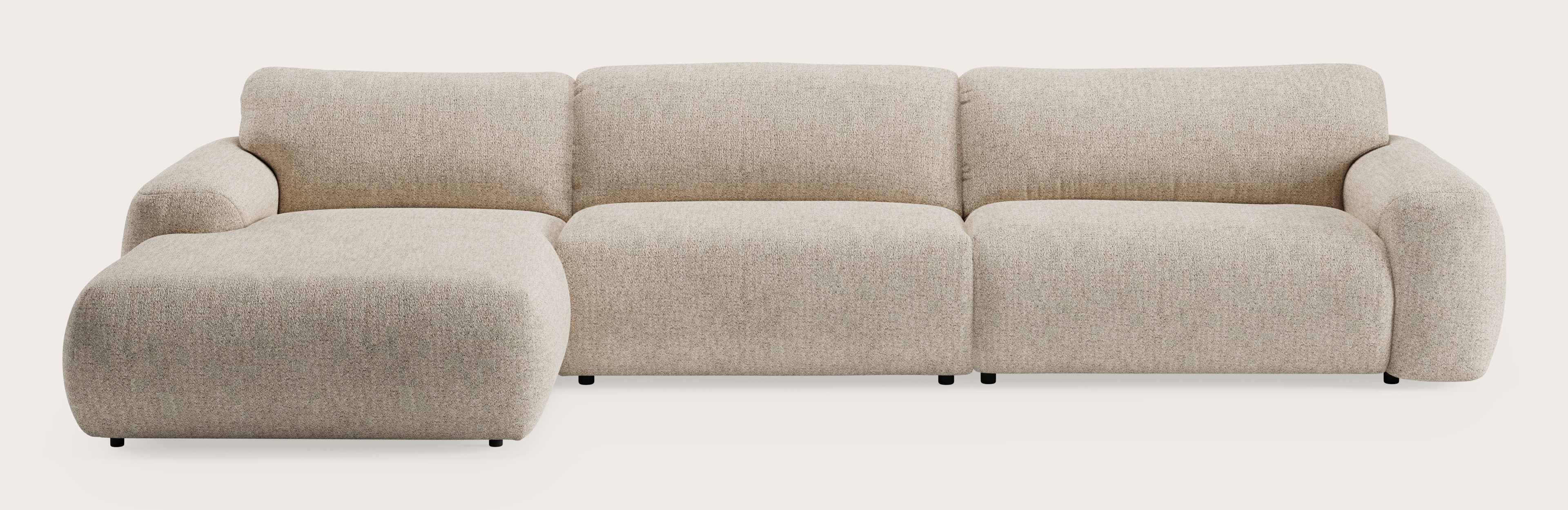 Sarpi hoekzetel 4,5-zit Stanza stof Light Taupe