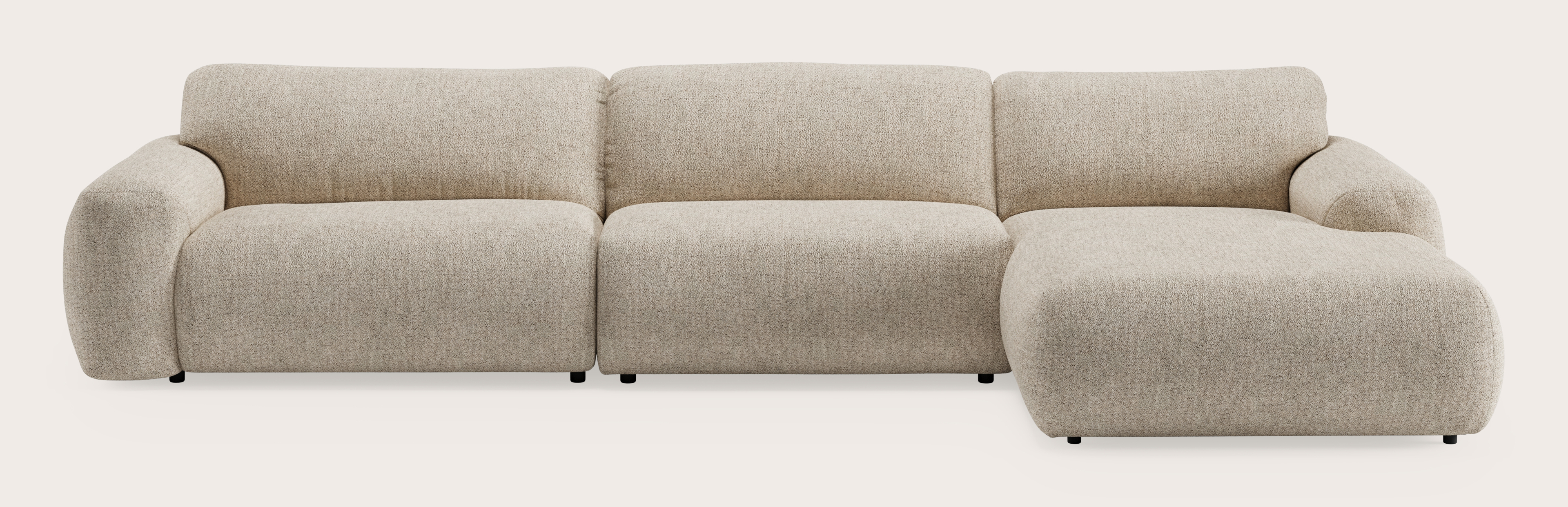 Sarpi hoekzetel 4,5-zit Stanza stof Light Taupe