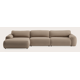 Canapé d'angle L 5 places avec chaise longue XL (court) gauche