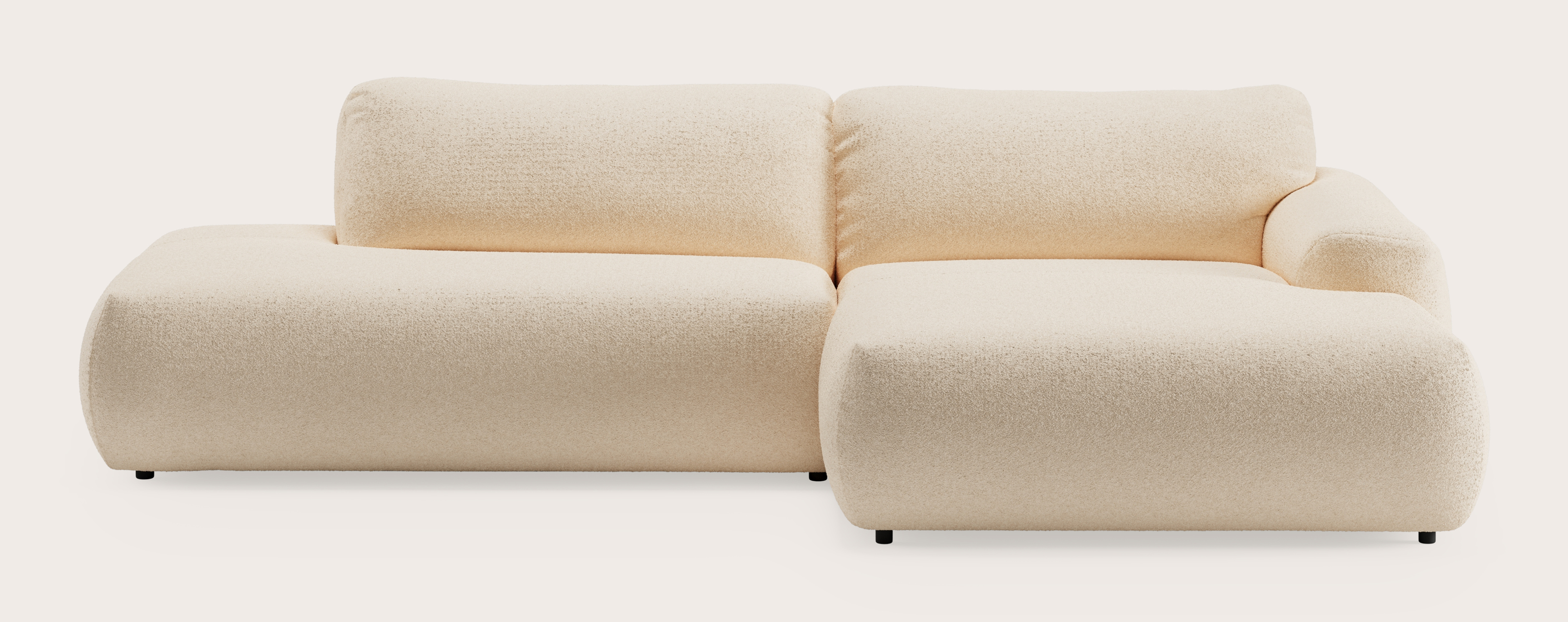 Sarpi hoekzetel 4-zit Aria stof Beige