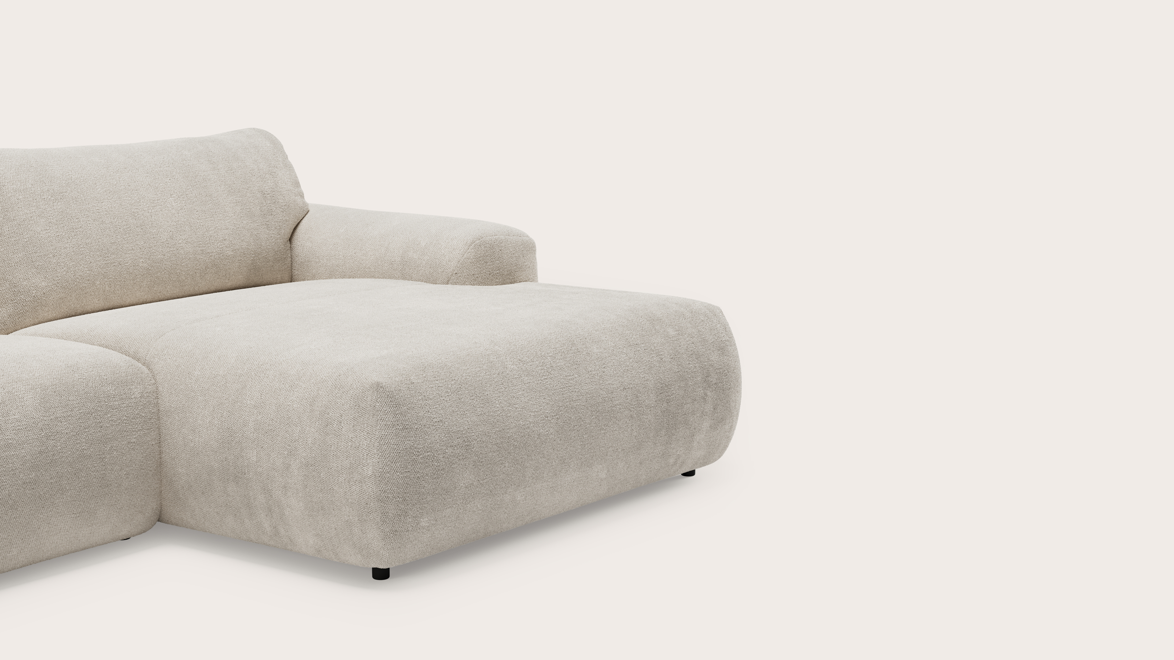 Sarpi hoekzetel 6,5-zit Molto stof Almond